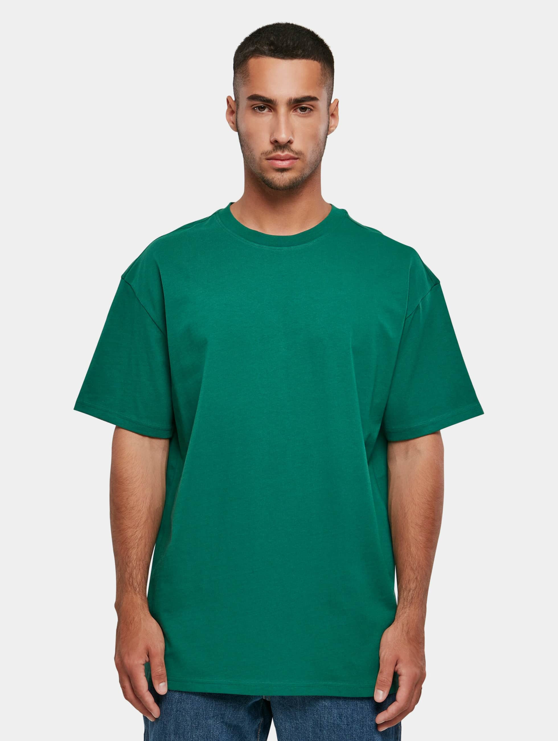 Build Your Brand Overwear / T-Shirt Heavy Oversize in green 963547