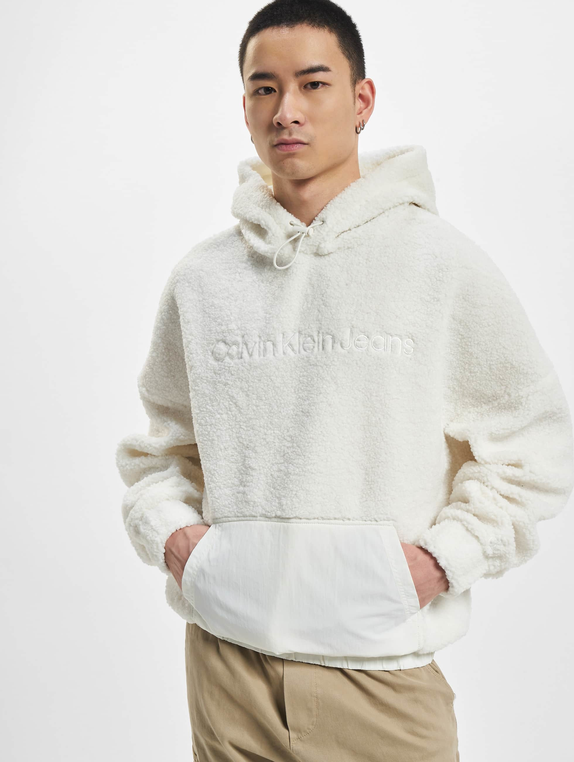 Calvin Klein Overwear / Hoodie Sherpa Mix Media in beige 971431