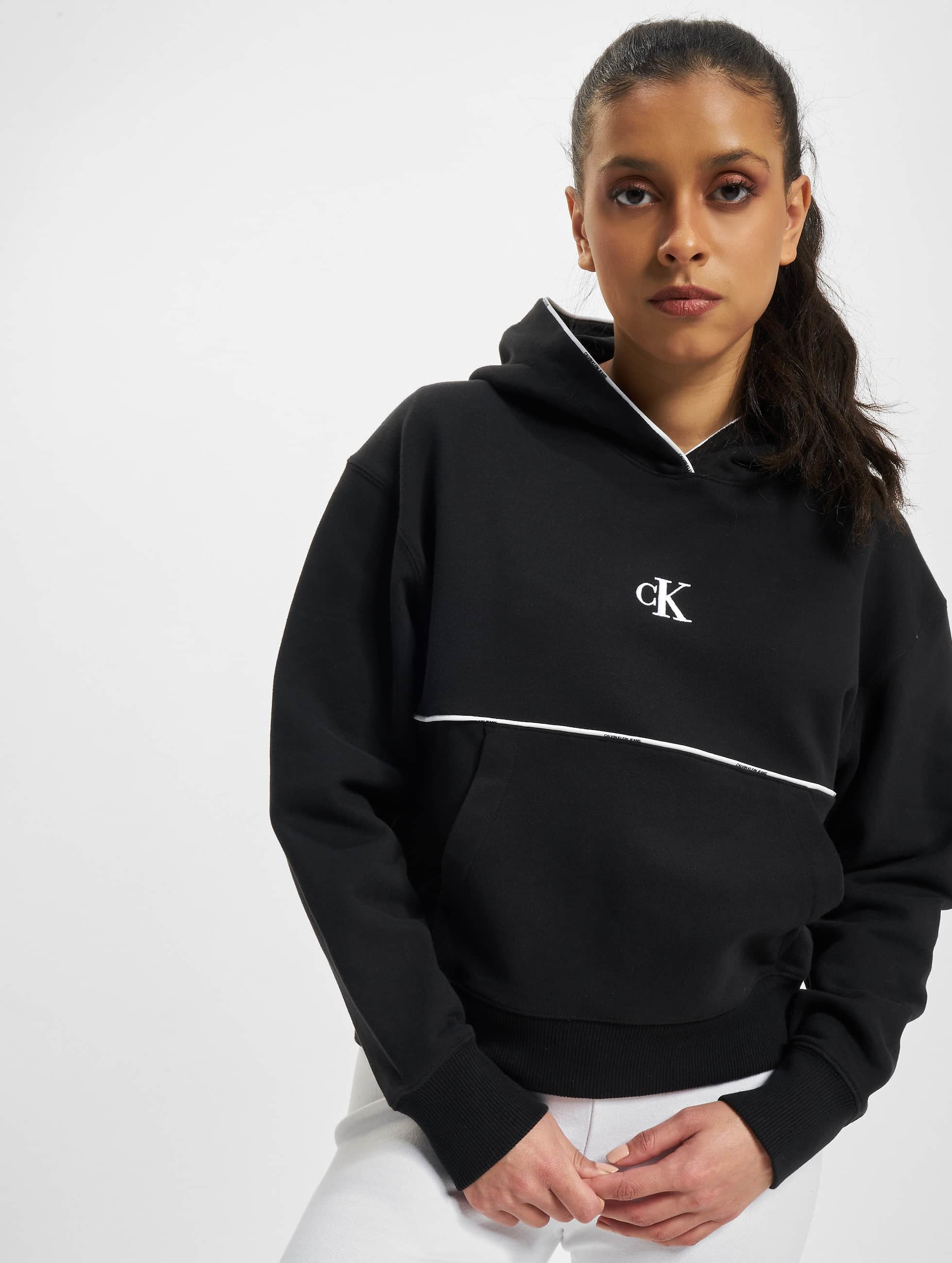 Calvin Klein Overwear / Hoodie HWK Iconic Boxy Fit in black 970824