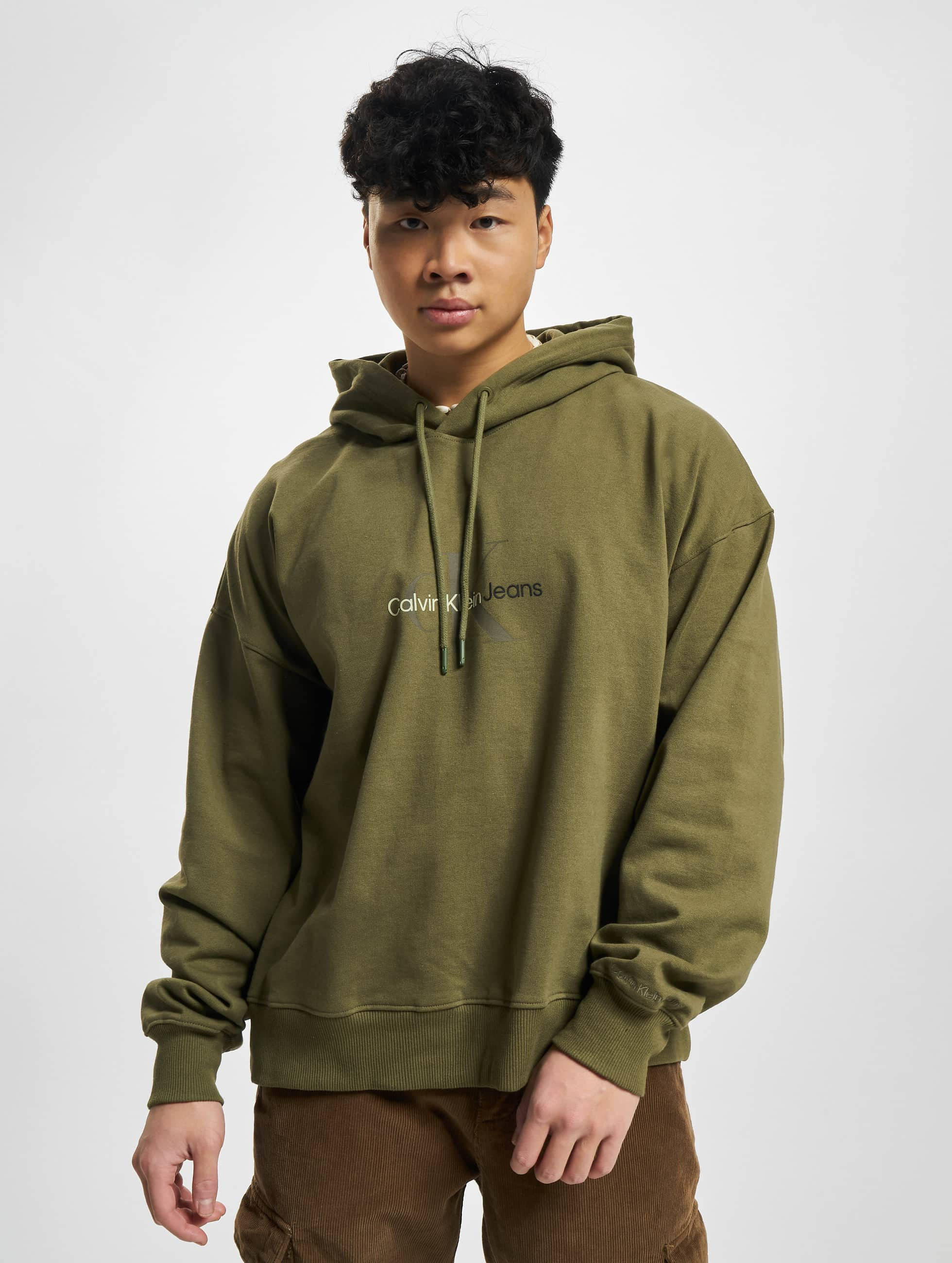 Calvin Klein Overwear / Hoodie Natural Washed in olive 983011