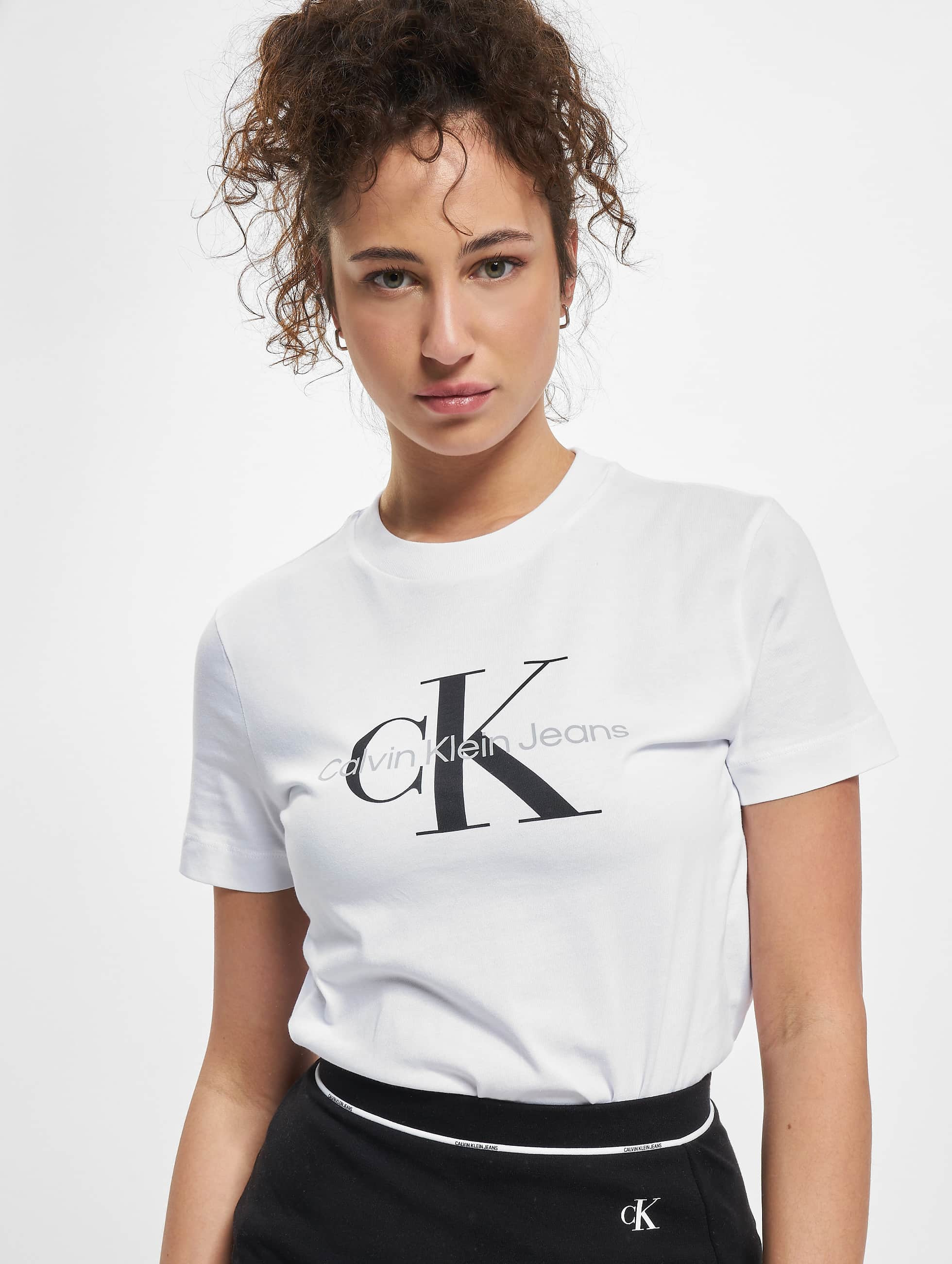 Forkludret overvåge Mindre Calvin Klein Overdel / T-shirts Core Monogram Regular i hvid 970941