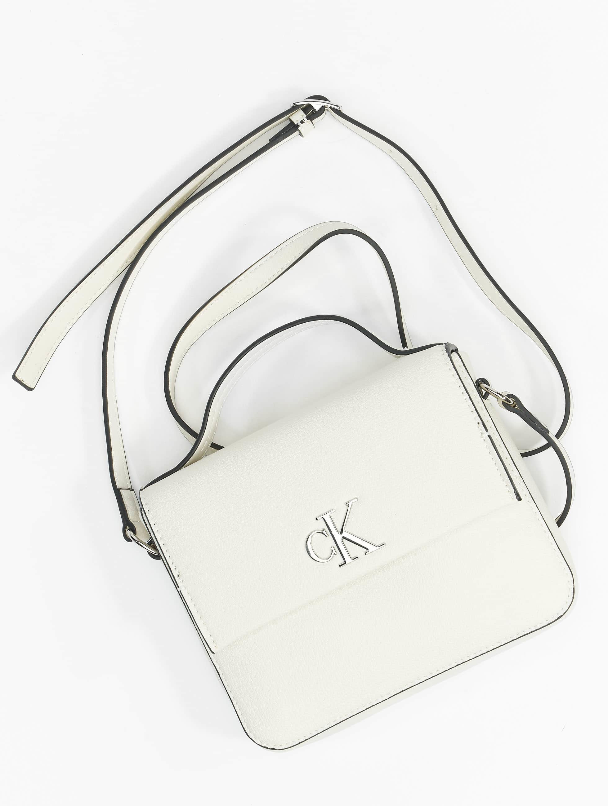 Calvin Klein Taske/Sportstaske Minimal Monogram Boxy Flap beige 971597