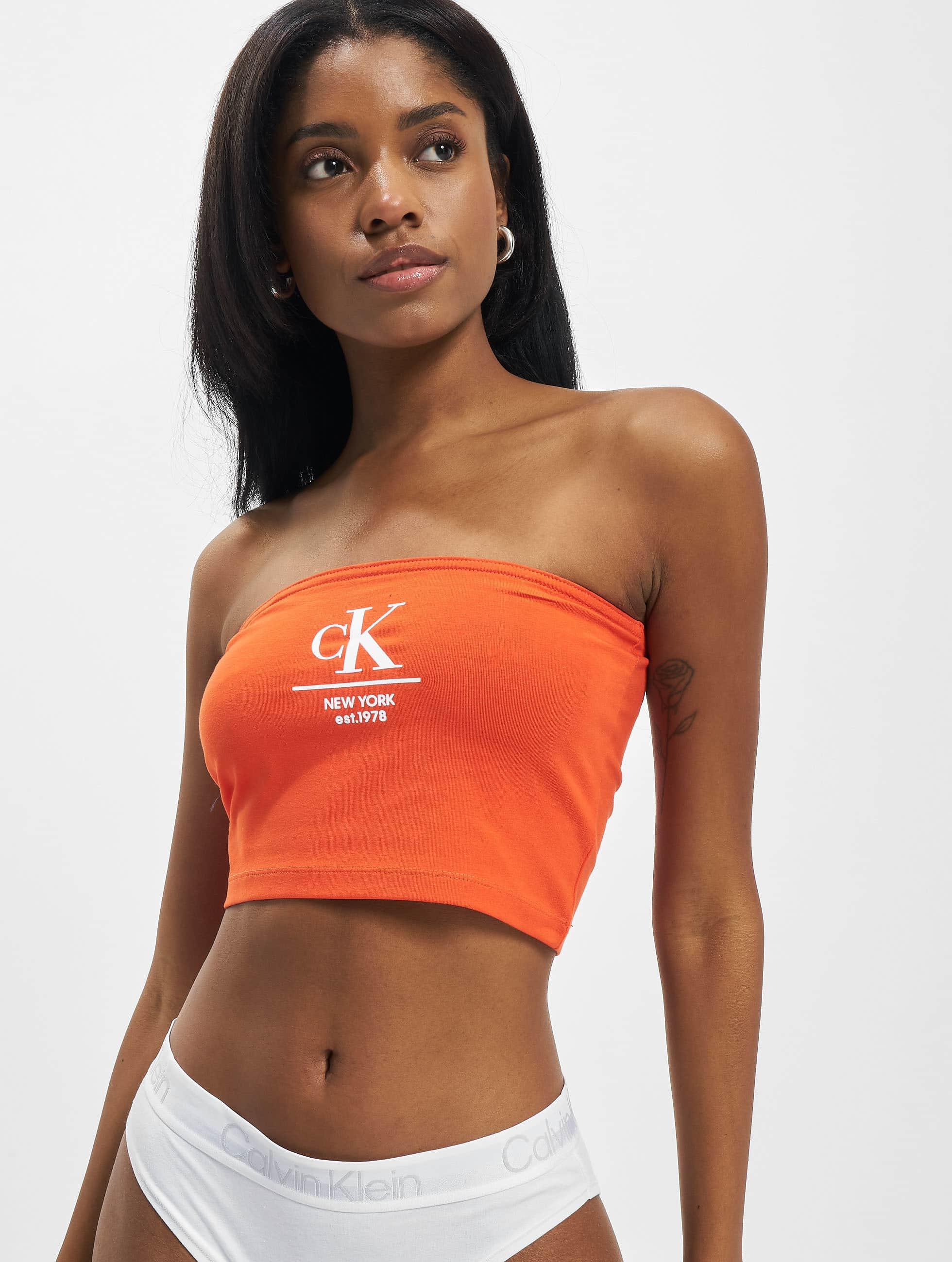 Calvin Klein Overwear / Top Label Boob Tube in orange 971007