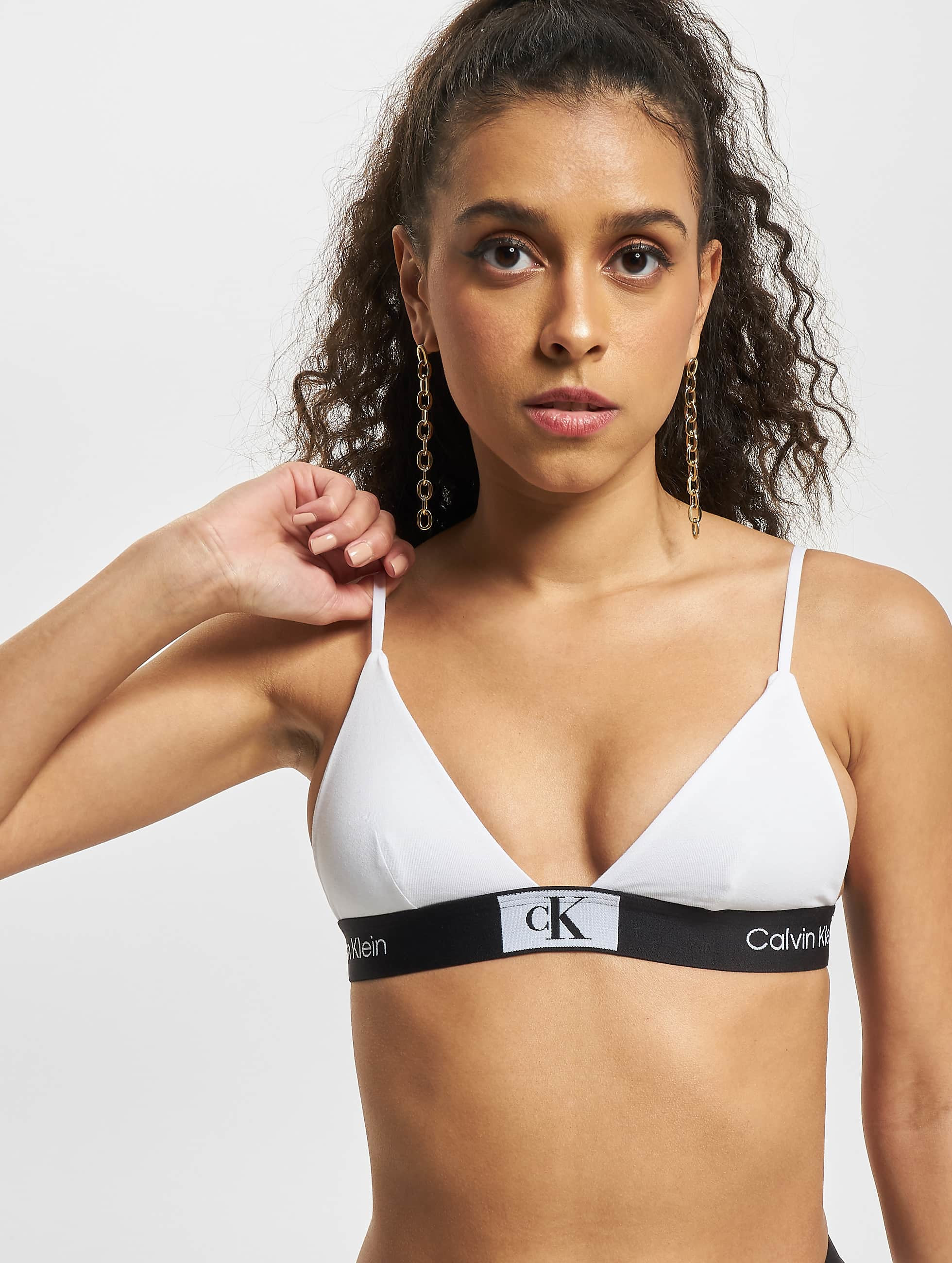 White Calvin Klein Underwear CK96 Triangle Bra JD Sports, 47% OFF