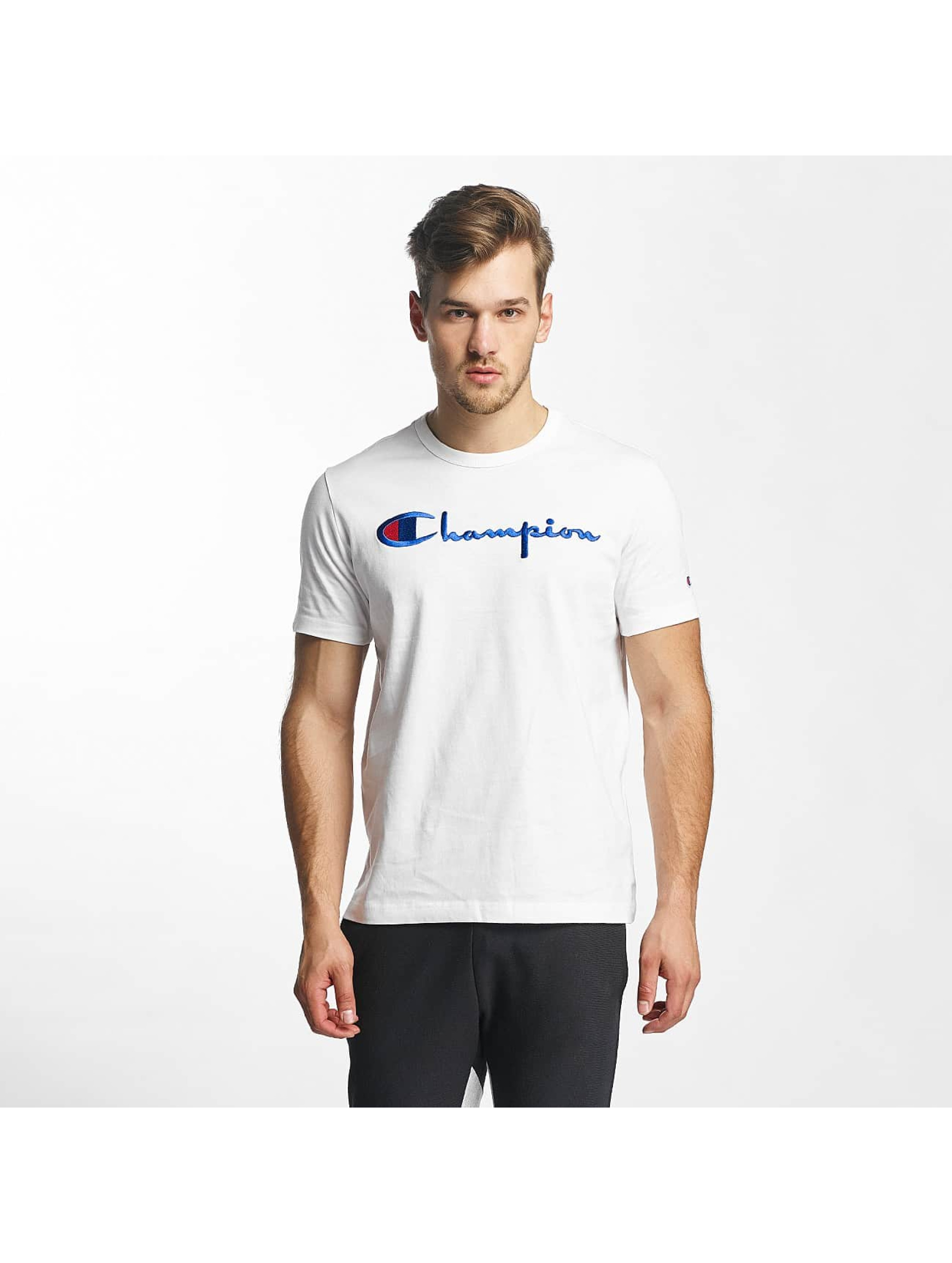 Champion Cotton Graphic blanc T-Shirt homme