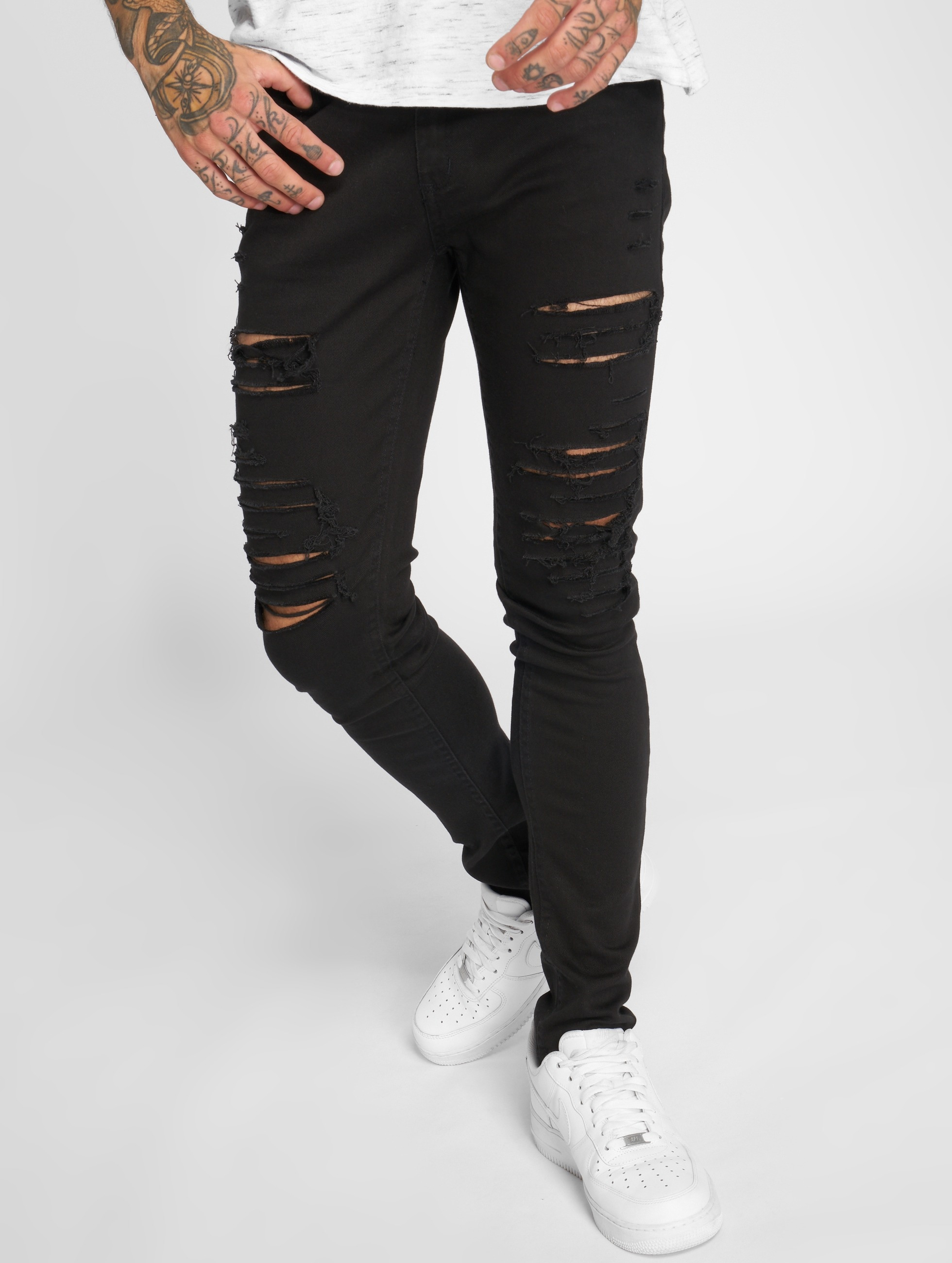 Criminal Damage heren skinny jeans Camden - zwart