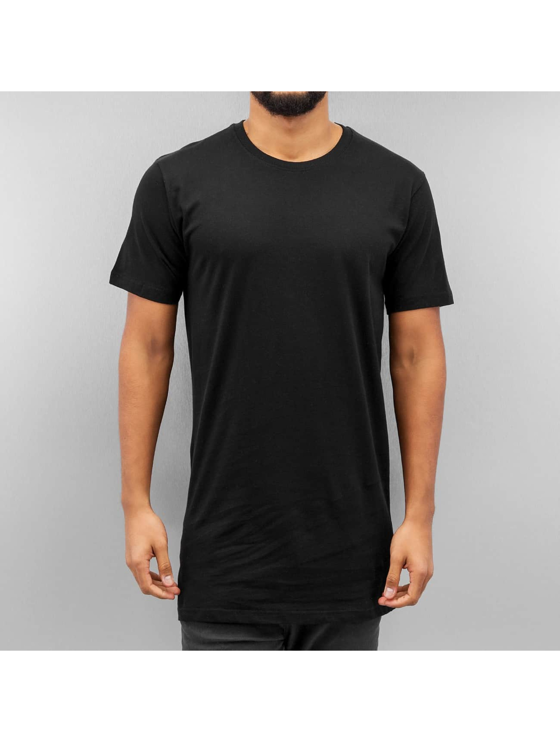 T-Shirt Long Basic in schwarz
