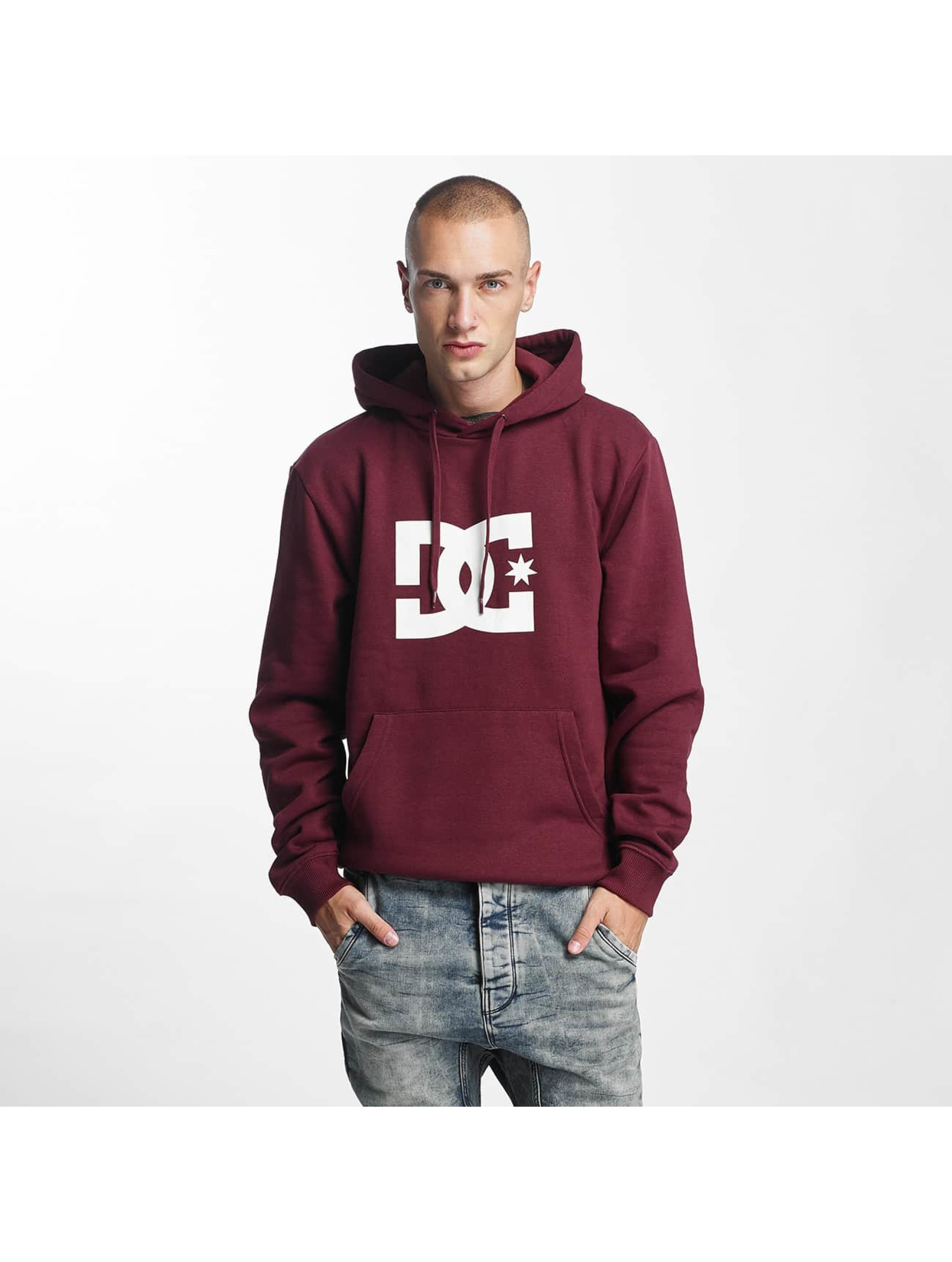 DC Star rouge Sweat capuche homme