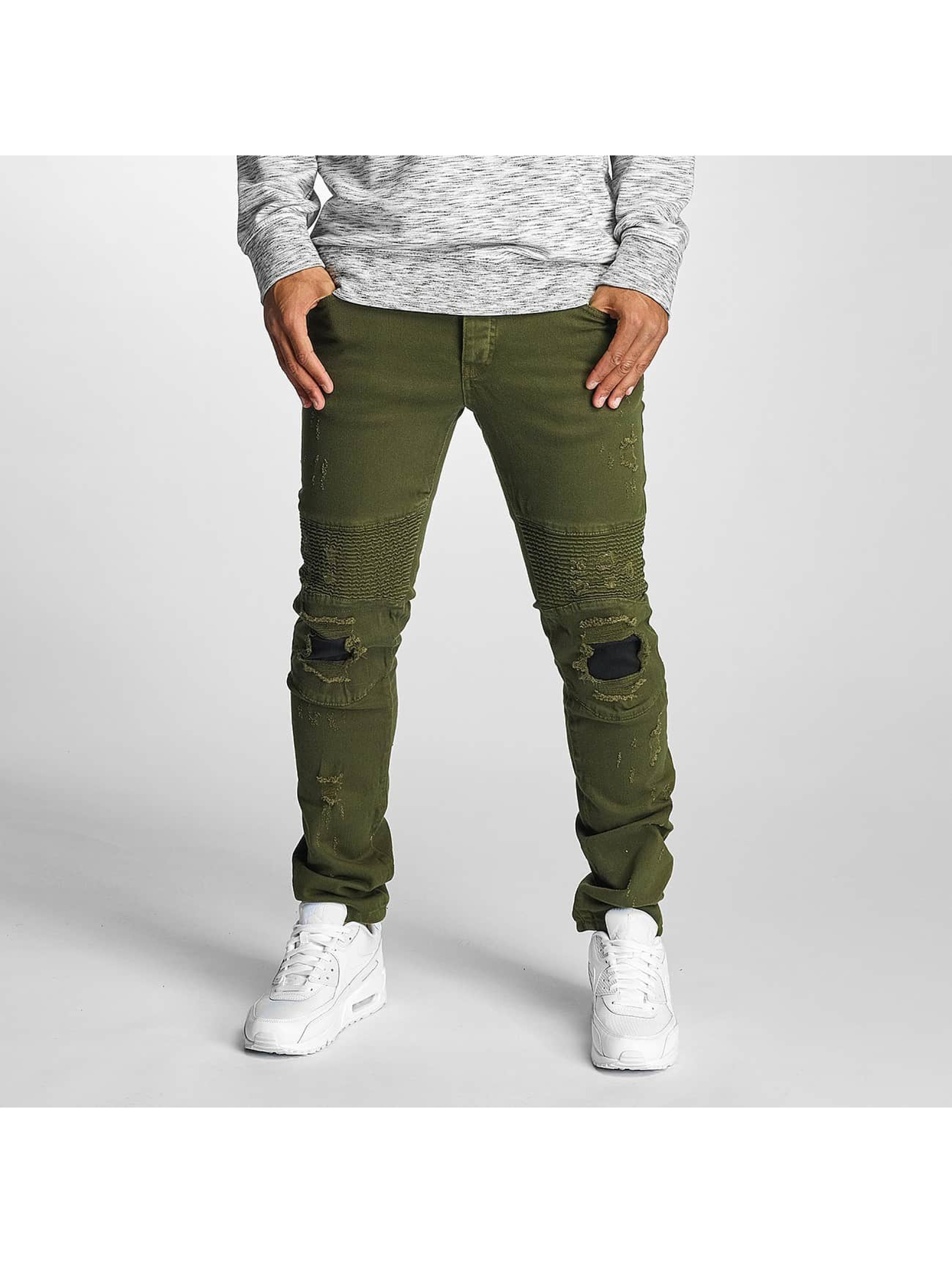 DEF Elom olive Jean coupe droite homme