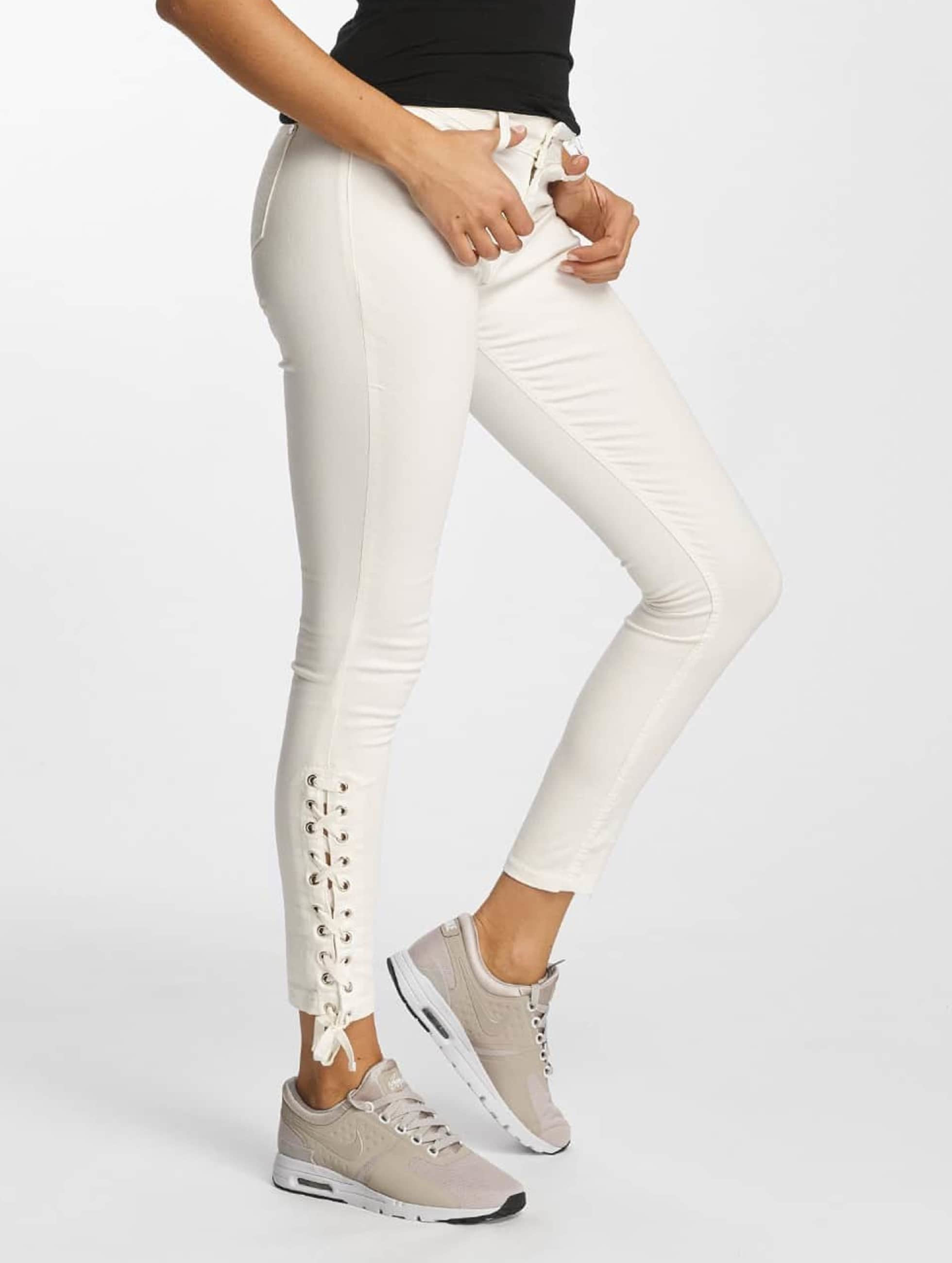 Skinny Jeans Strap in weiß