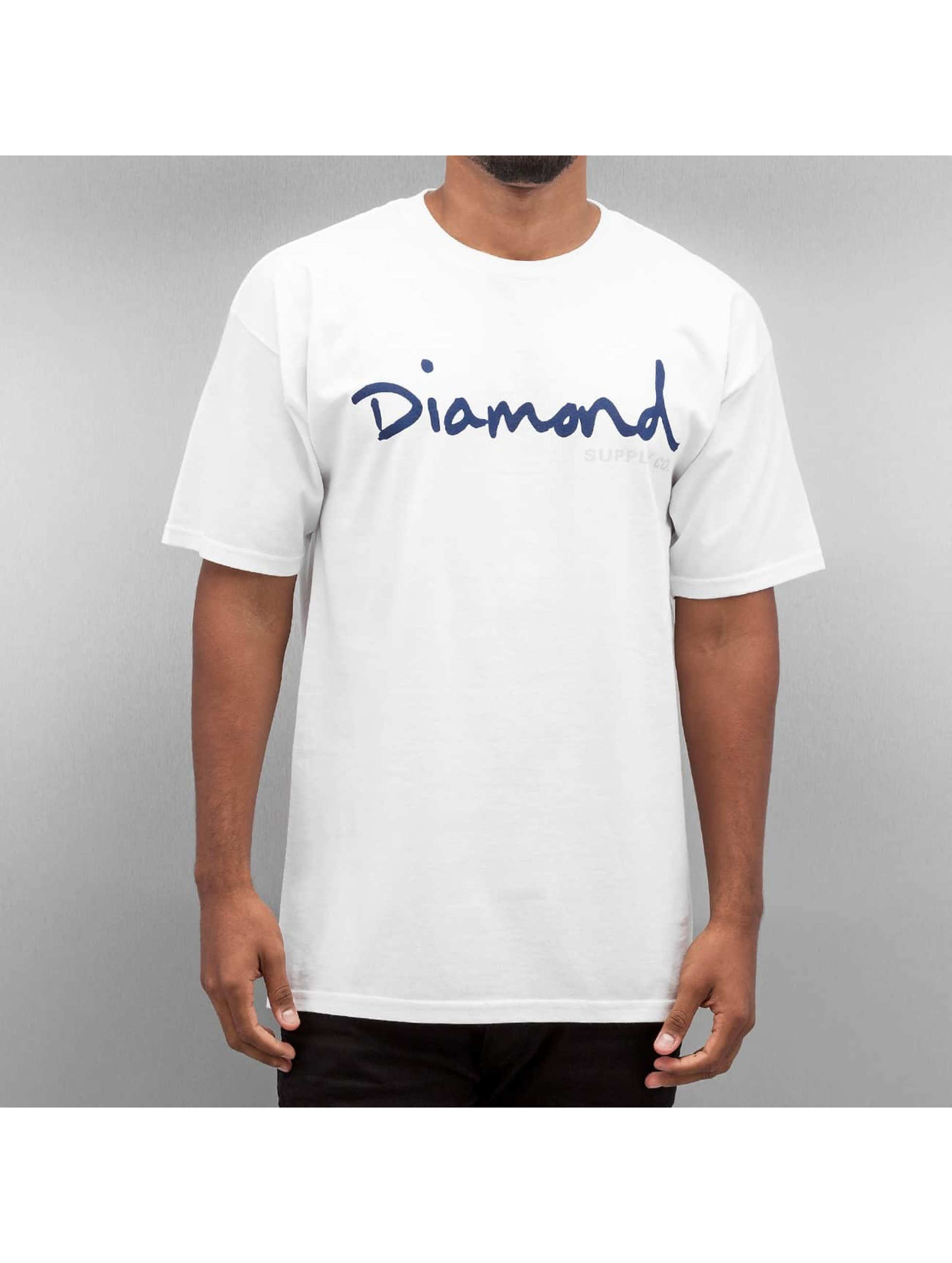 Diamond Haut / T-Shirt OG Script en blanc