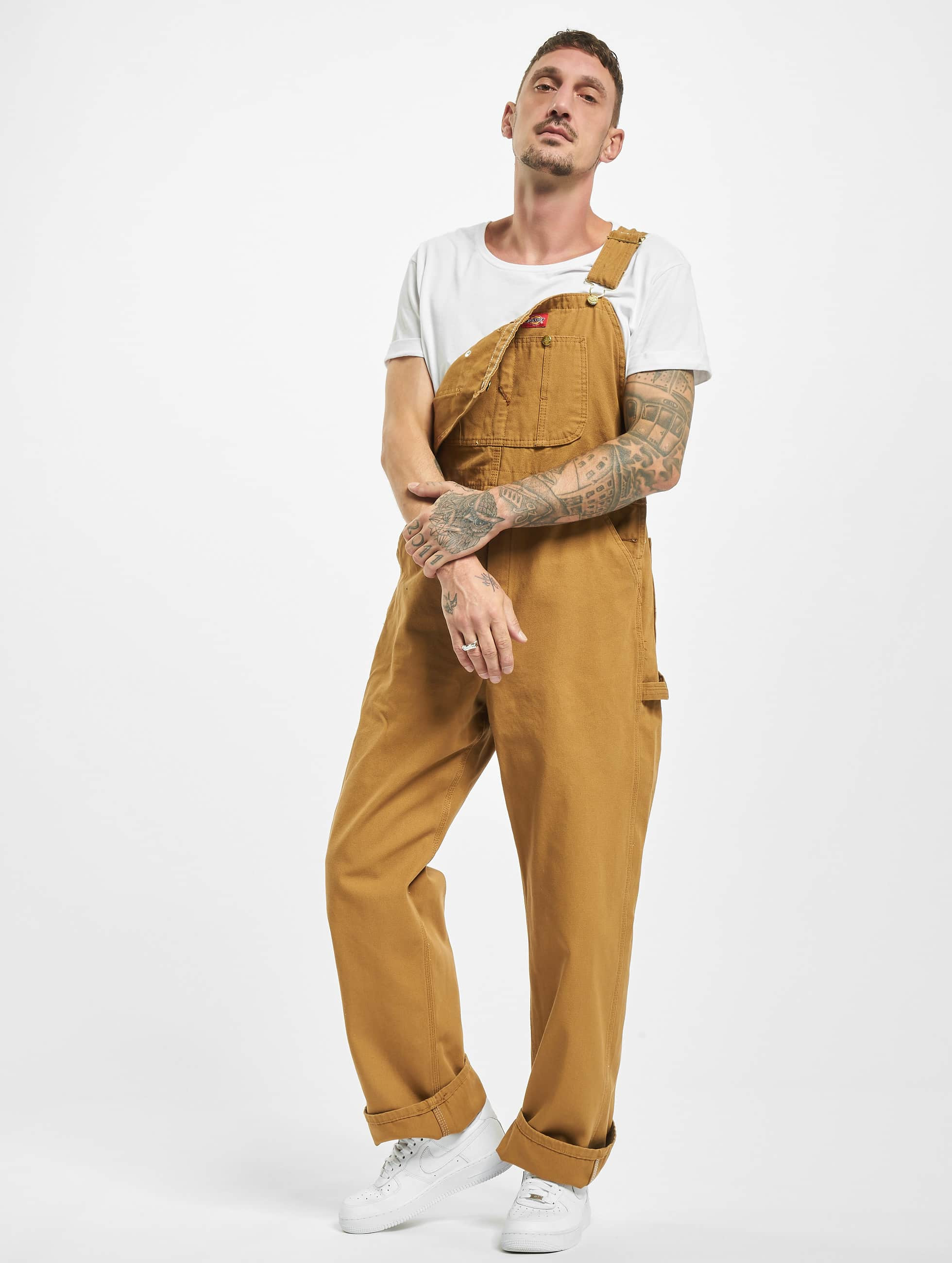  Dickies Jeans / Straight fit jeans Bib Overall Rinsed in bruin