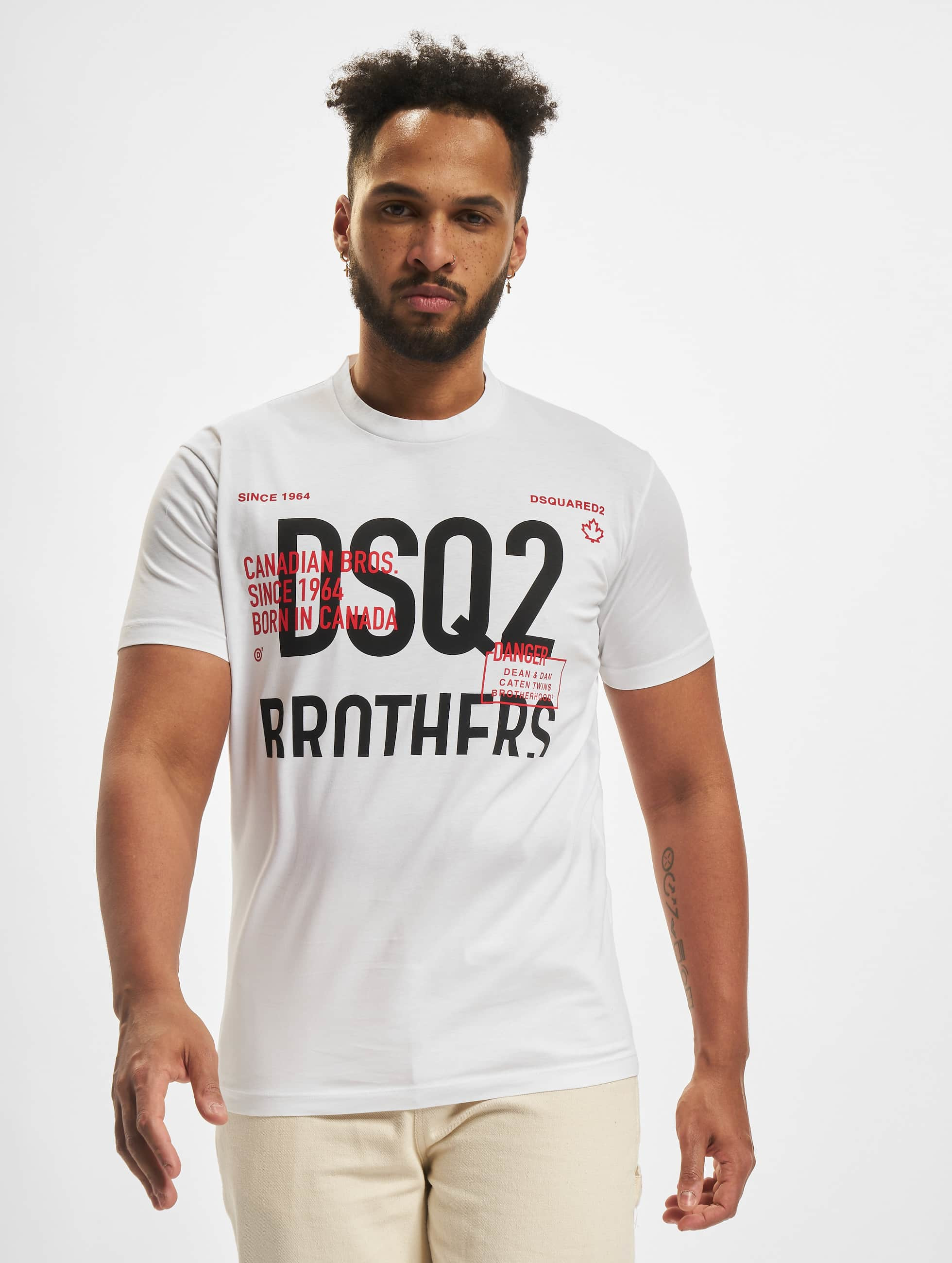 draad Uitputten Mysterieus Dsquared2 bovenstuk / t-shirt Bro Cool in wit 887878
