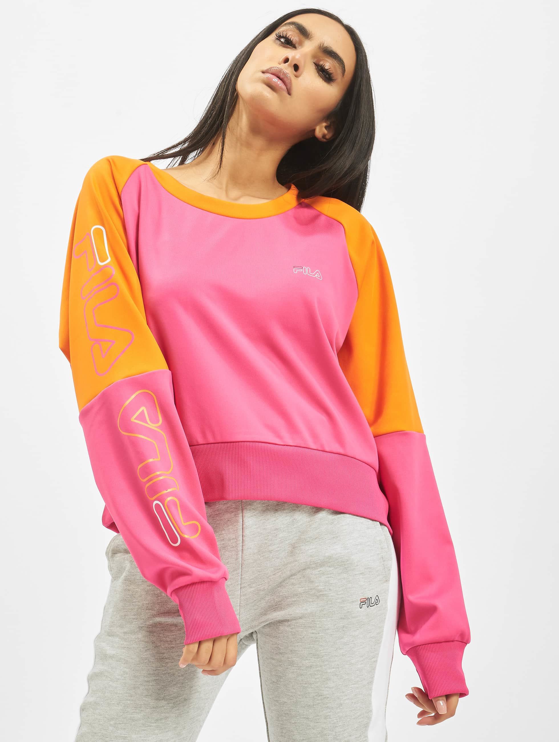 sweat fila femme orange