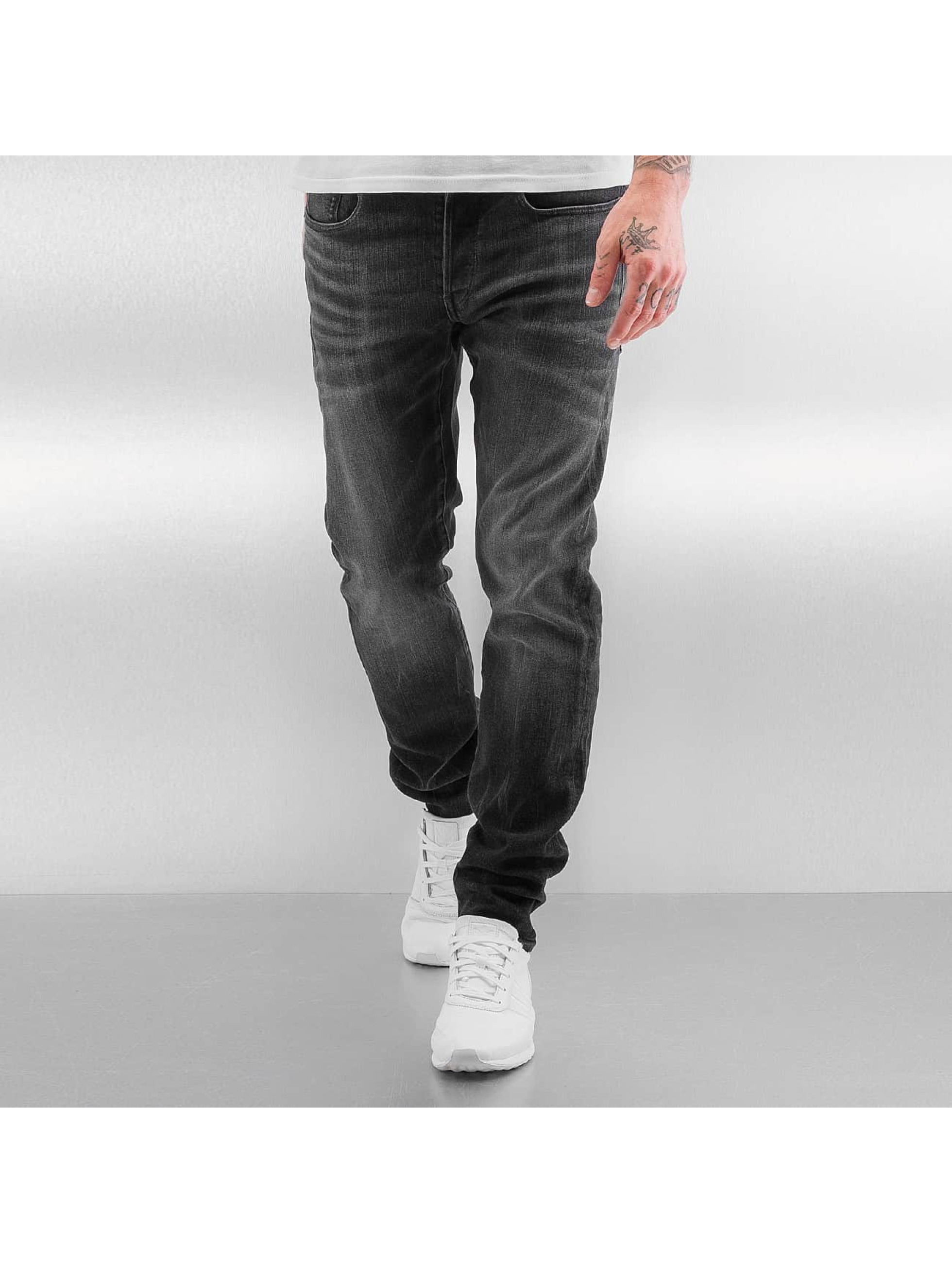Skinny Jeans 3301 Slim Skop Black Strech Denim in grau