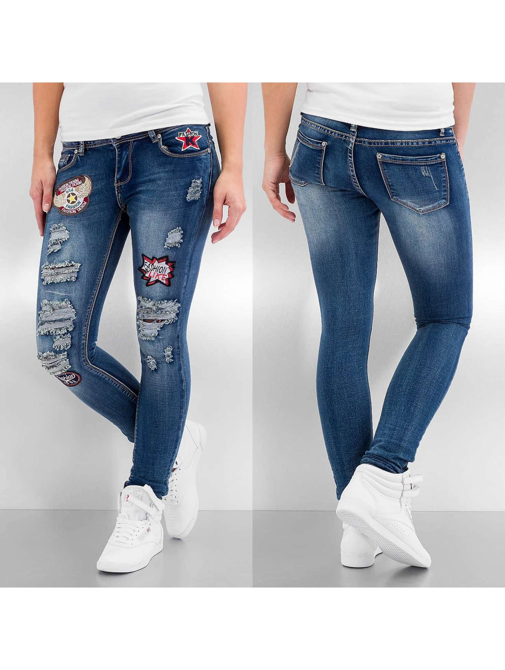 Hailys Jean / Slim Paula en bleu