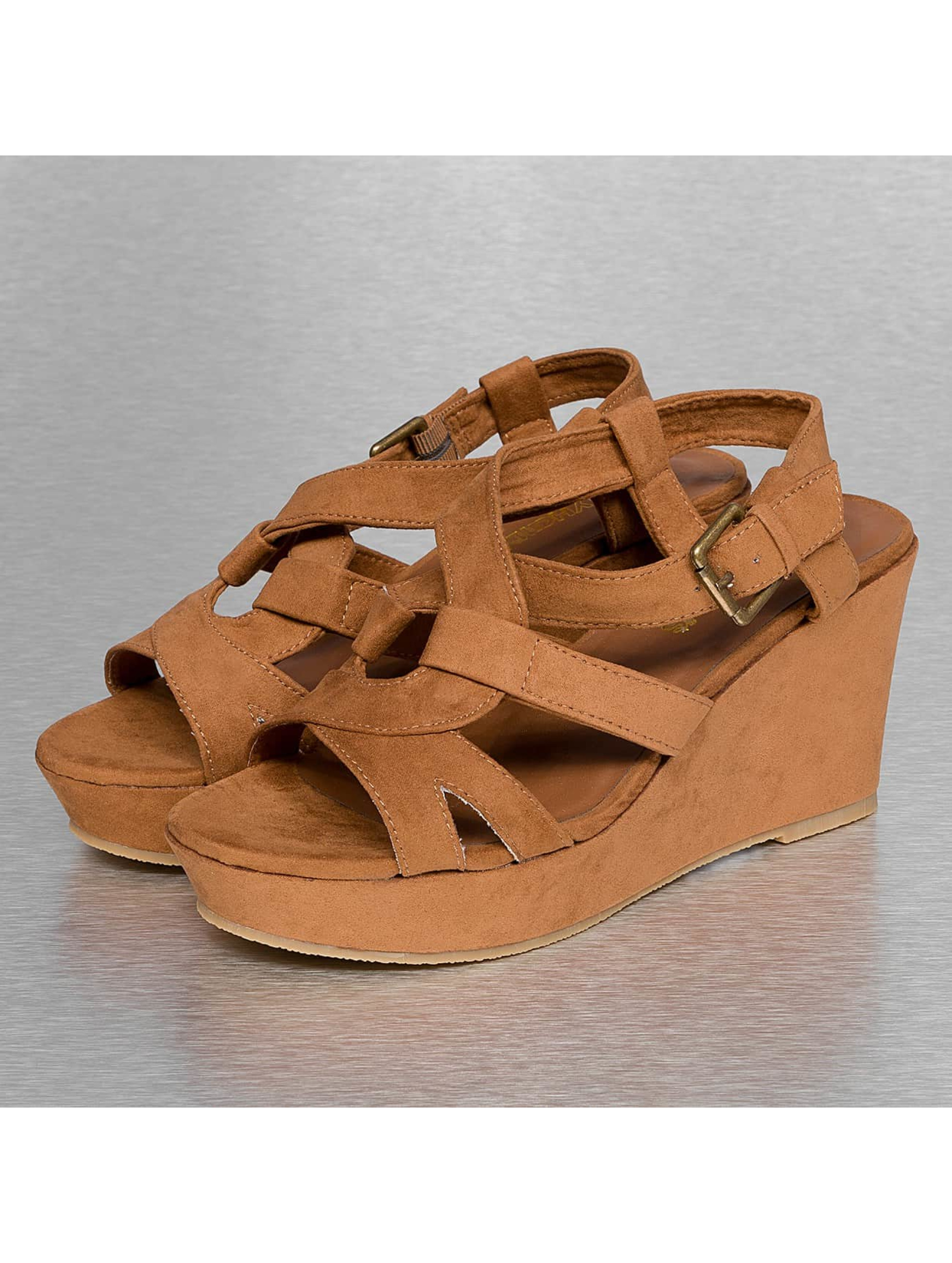 Hailys Chaussures / Tongs Kate en brun