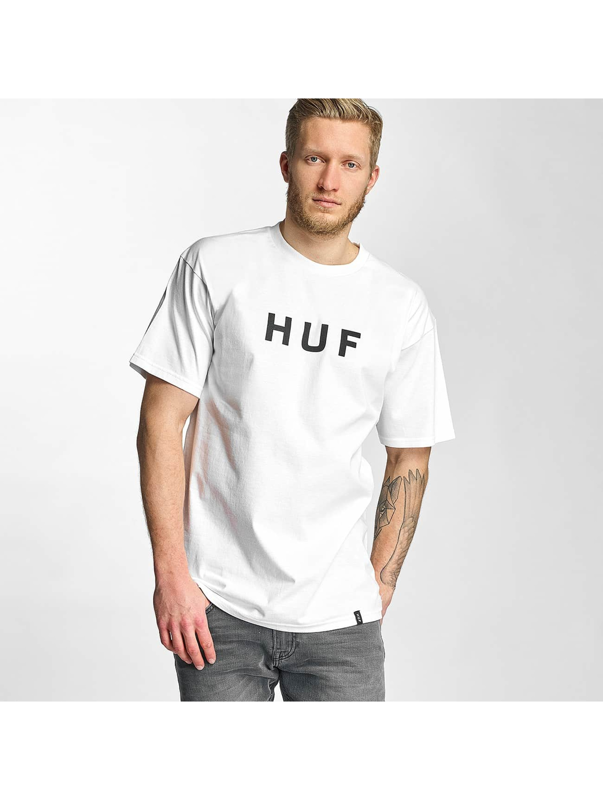 HUF Haut / T-Shirt Logo en blanc