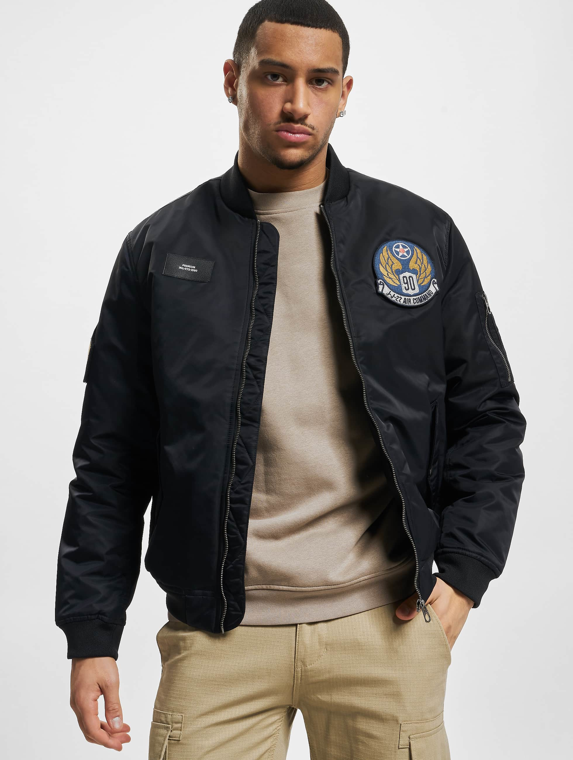 Parcialmente Dormido al exilio Jack & Jones Chaqueta / Cazadora bomber Rockwell en negro 948899