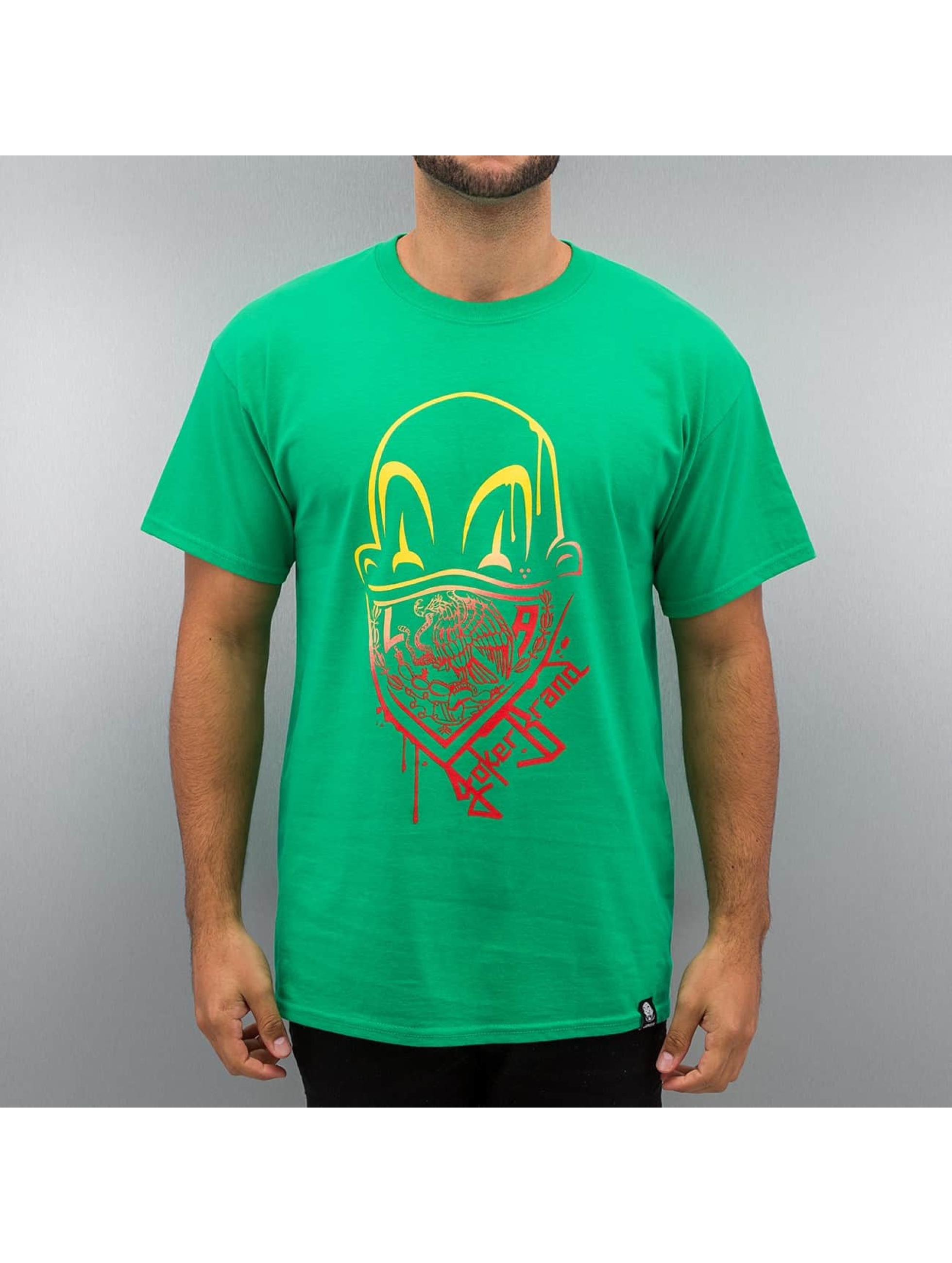 T-Shirt Clown Brand in grün