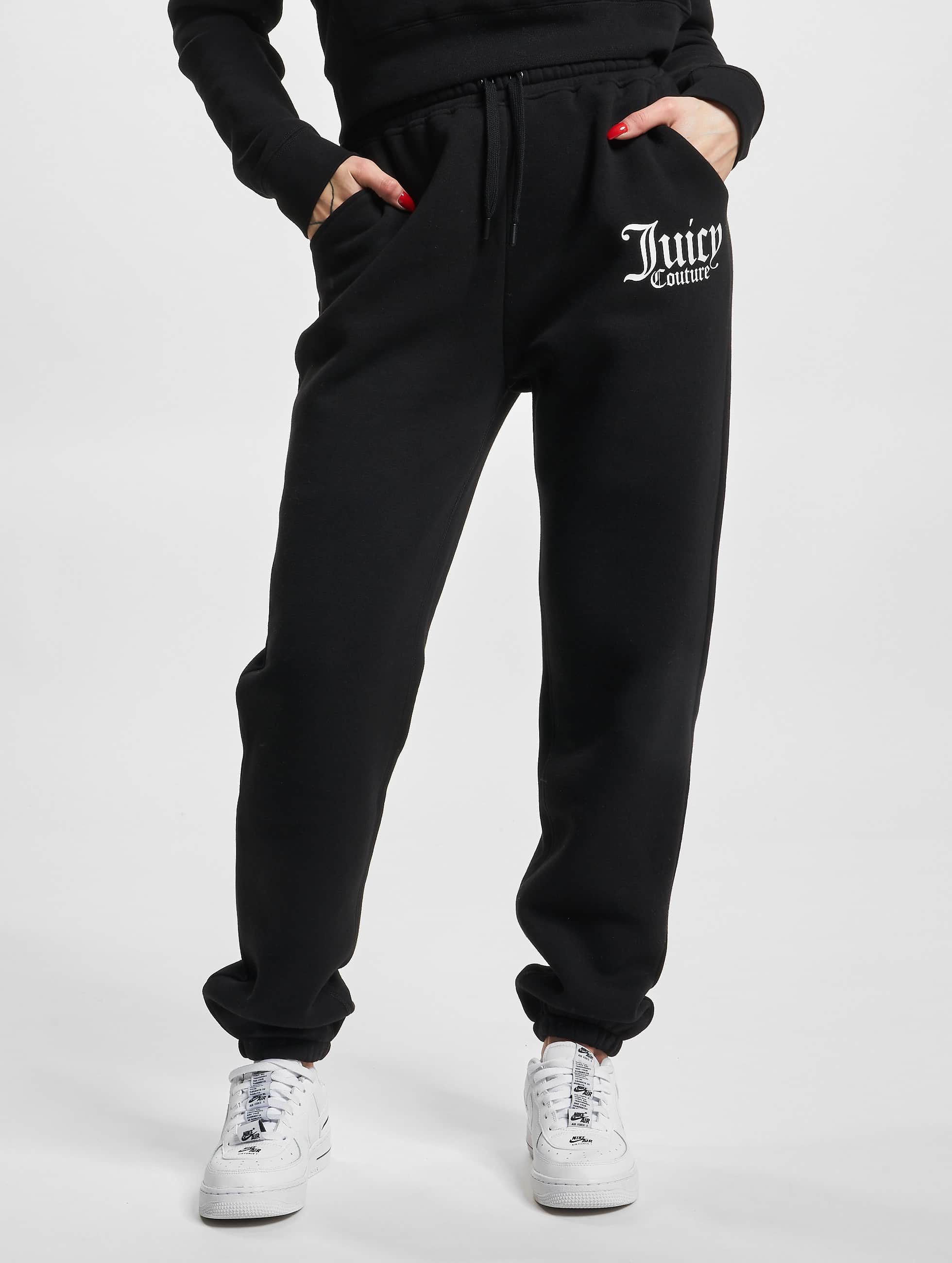 Juicy Couture Damen Jogginghose Fleece With Graphic In Schwarz 956740