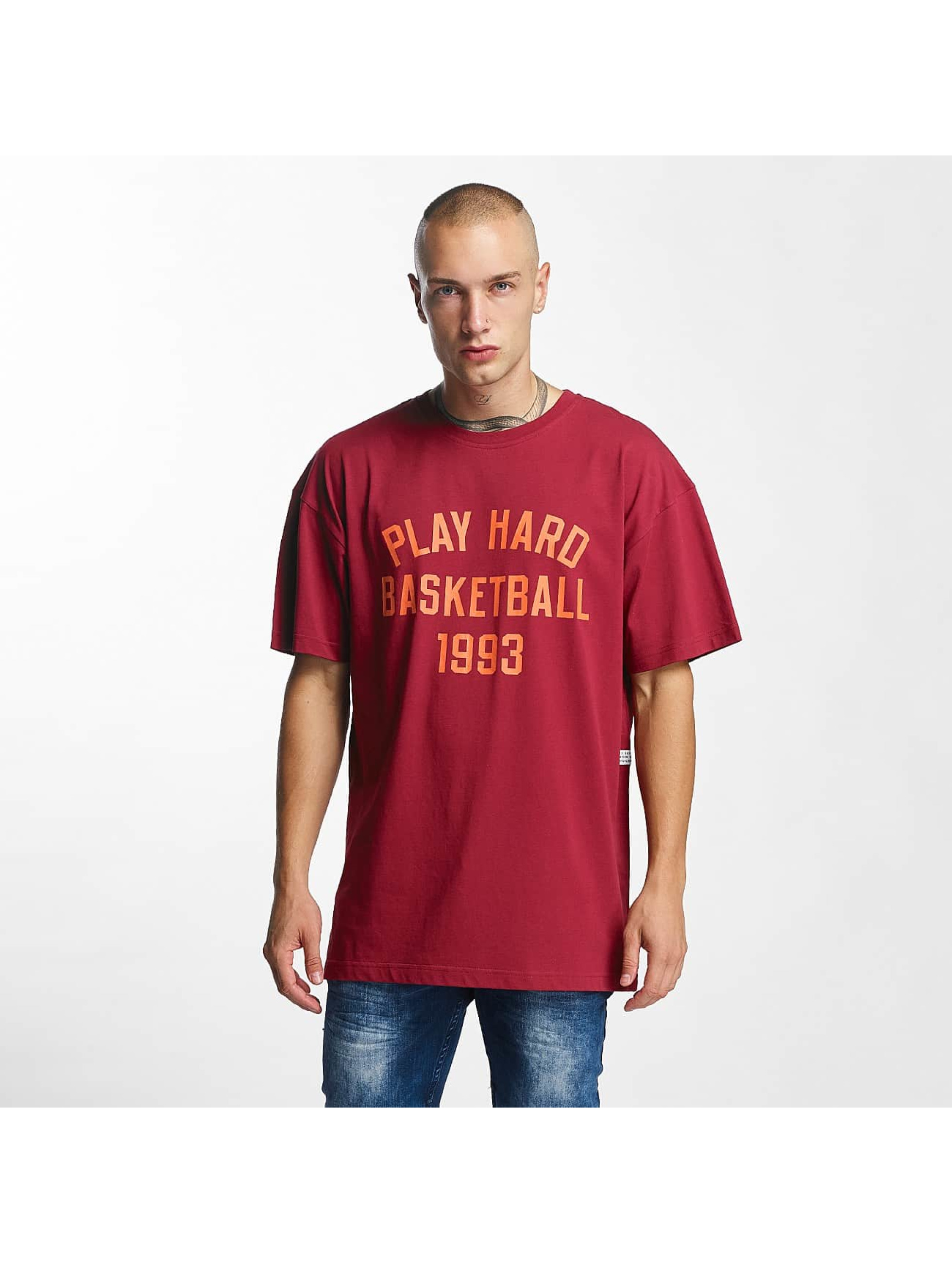 K1X heren t-shirt Play Hard Basketball - rood
