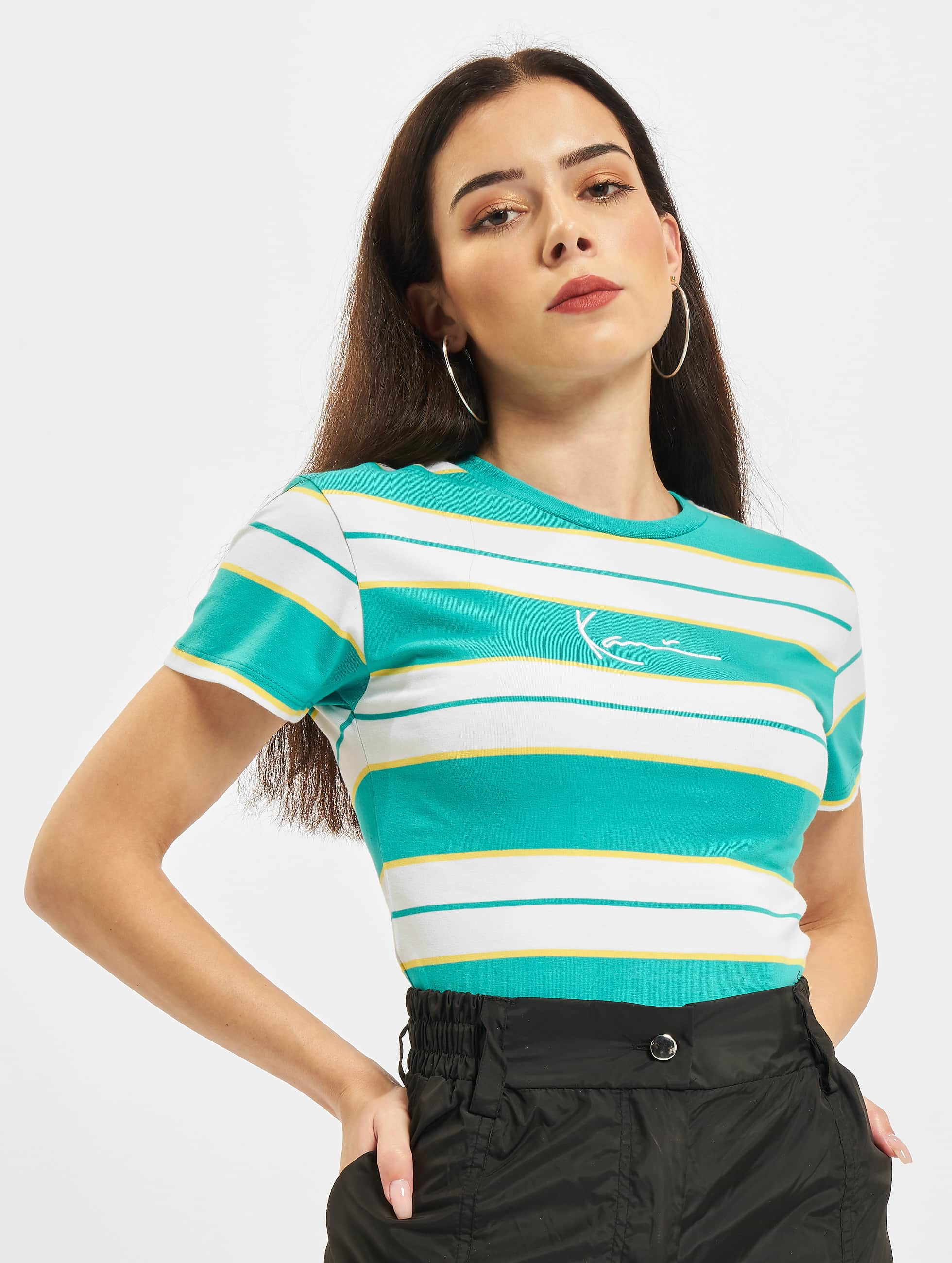 Karl Kani Overwear / T-Shirt Small Signature Stripe in blue 844133