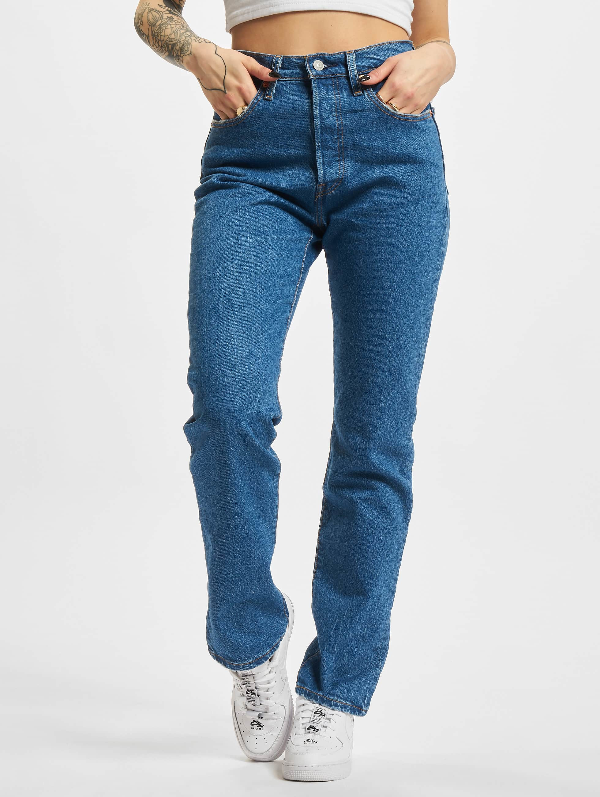 Levi's® Jeans / Straight Fit Jeans 501 Crop Straight Fit in blue 883833