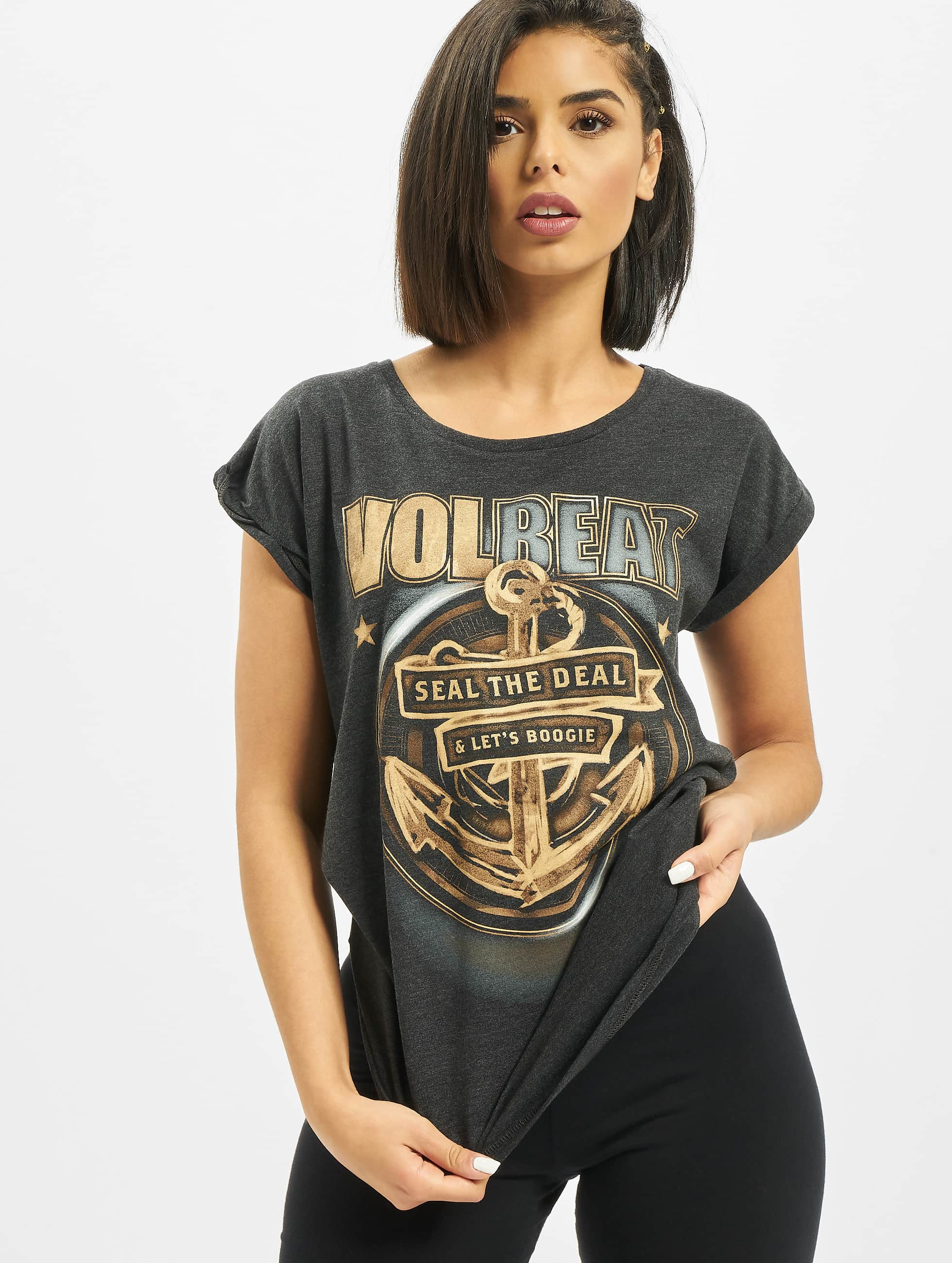 Merchcode Haut / T-Shirt Ladies Volbeat Seal The Deal en gris