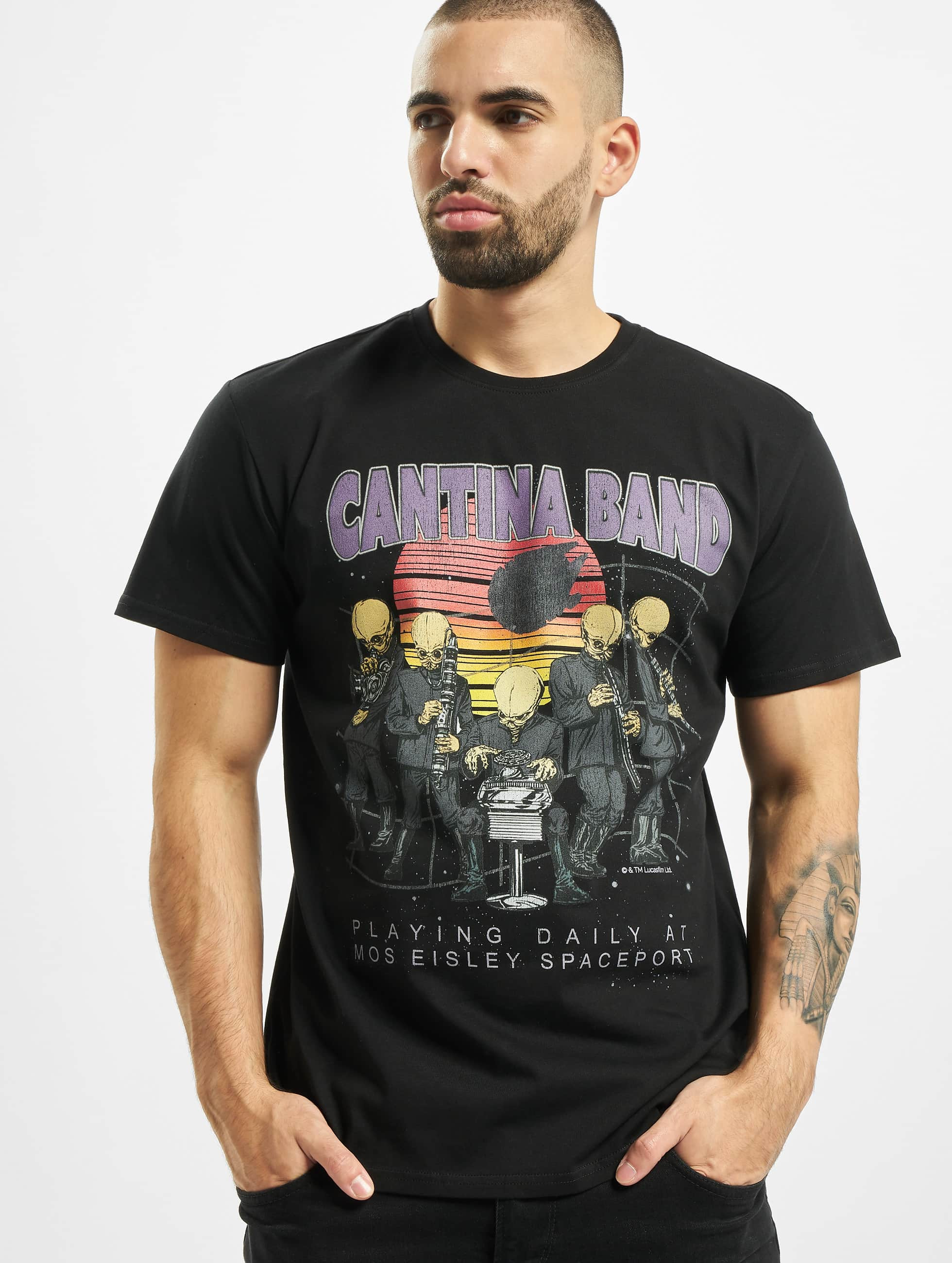 Cantina Band T-Shirt schwarz Star Wars Herren Fun Shirt Mos Eisley Baumw schwarz 