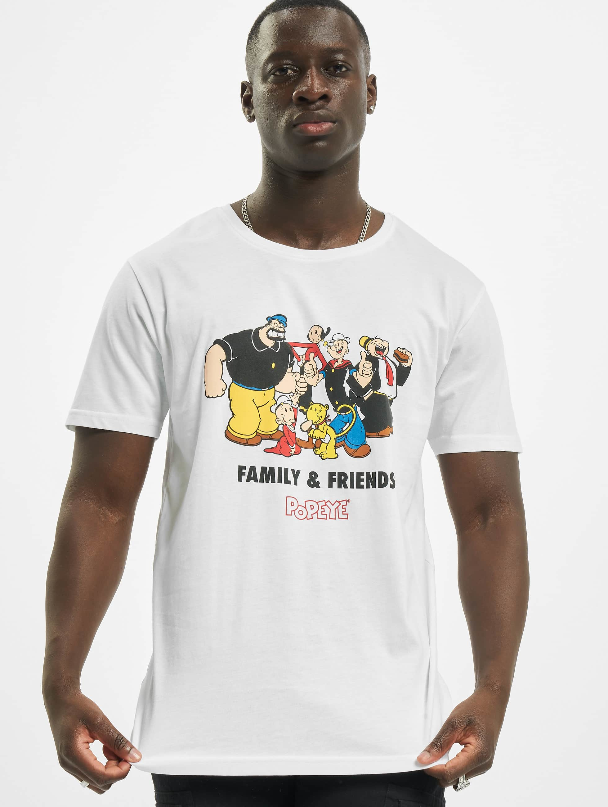 Merchcode bovenstuk / t-shirt Popeye & Friends wit 778440