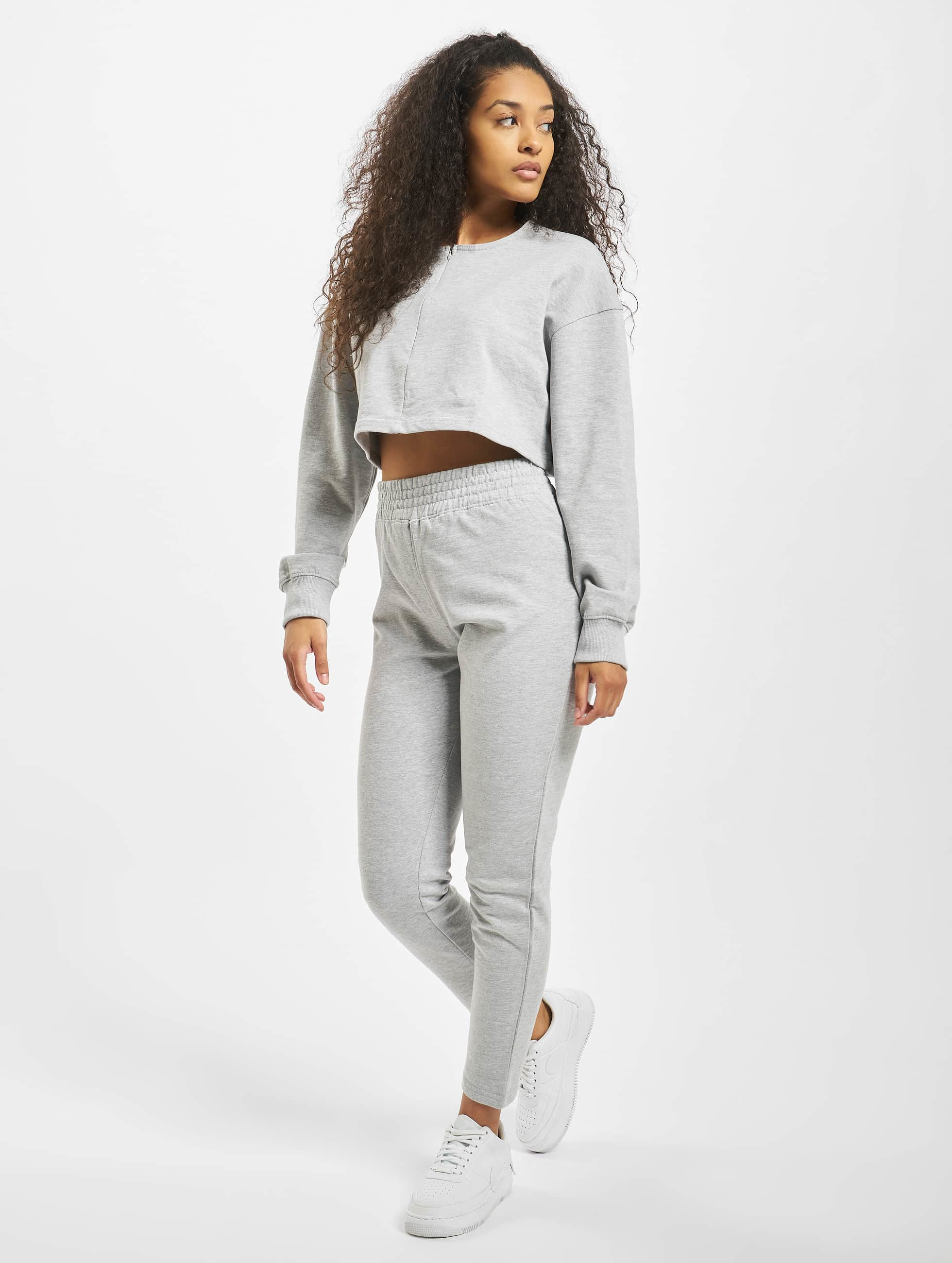 Missguided Damen Anzug Zip Crop In Grau