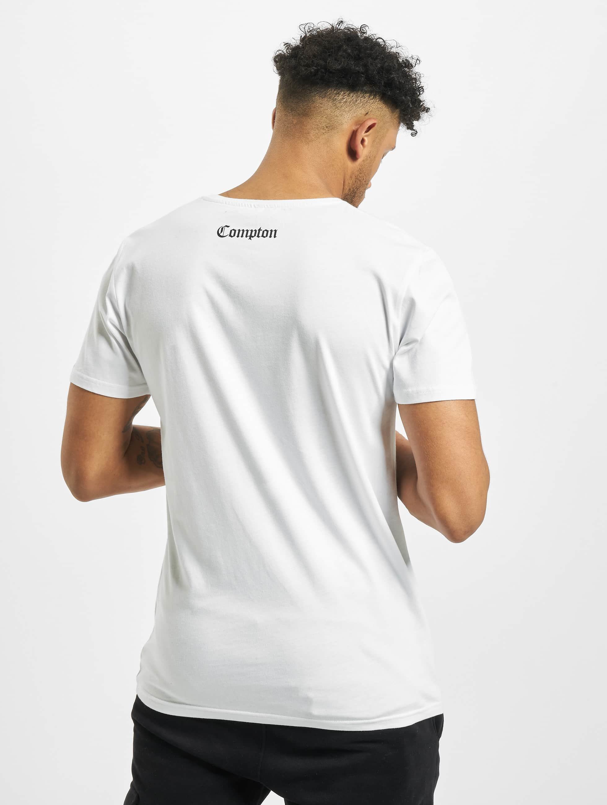 Mister Tee Haut / T-Shirt Compton en blanc
