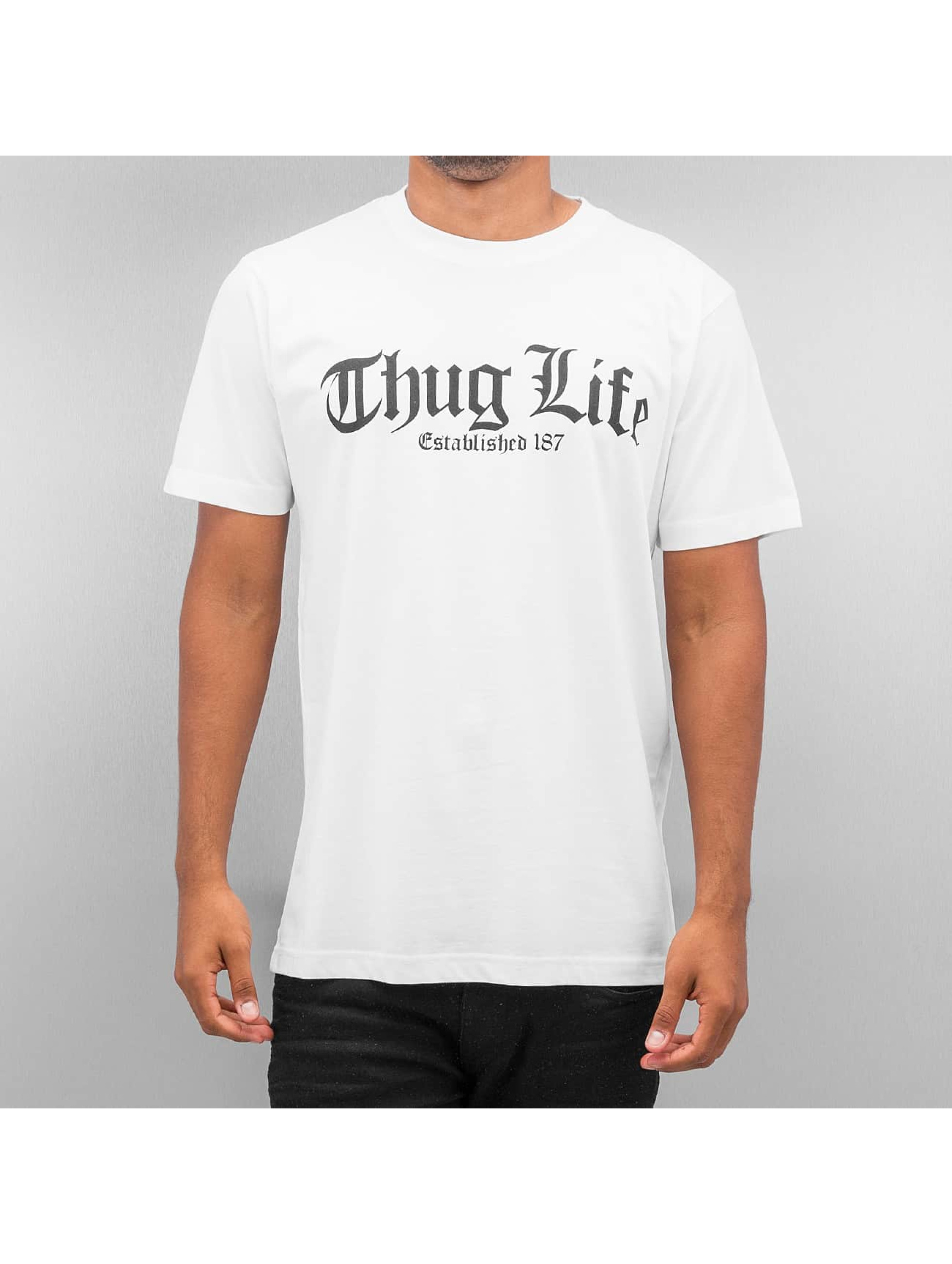 Mister Tee Haut / T-Shirt Thug Life Old English en blanc