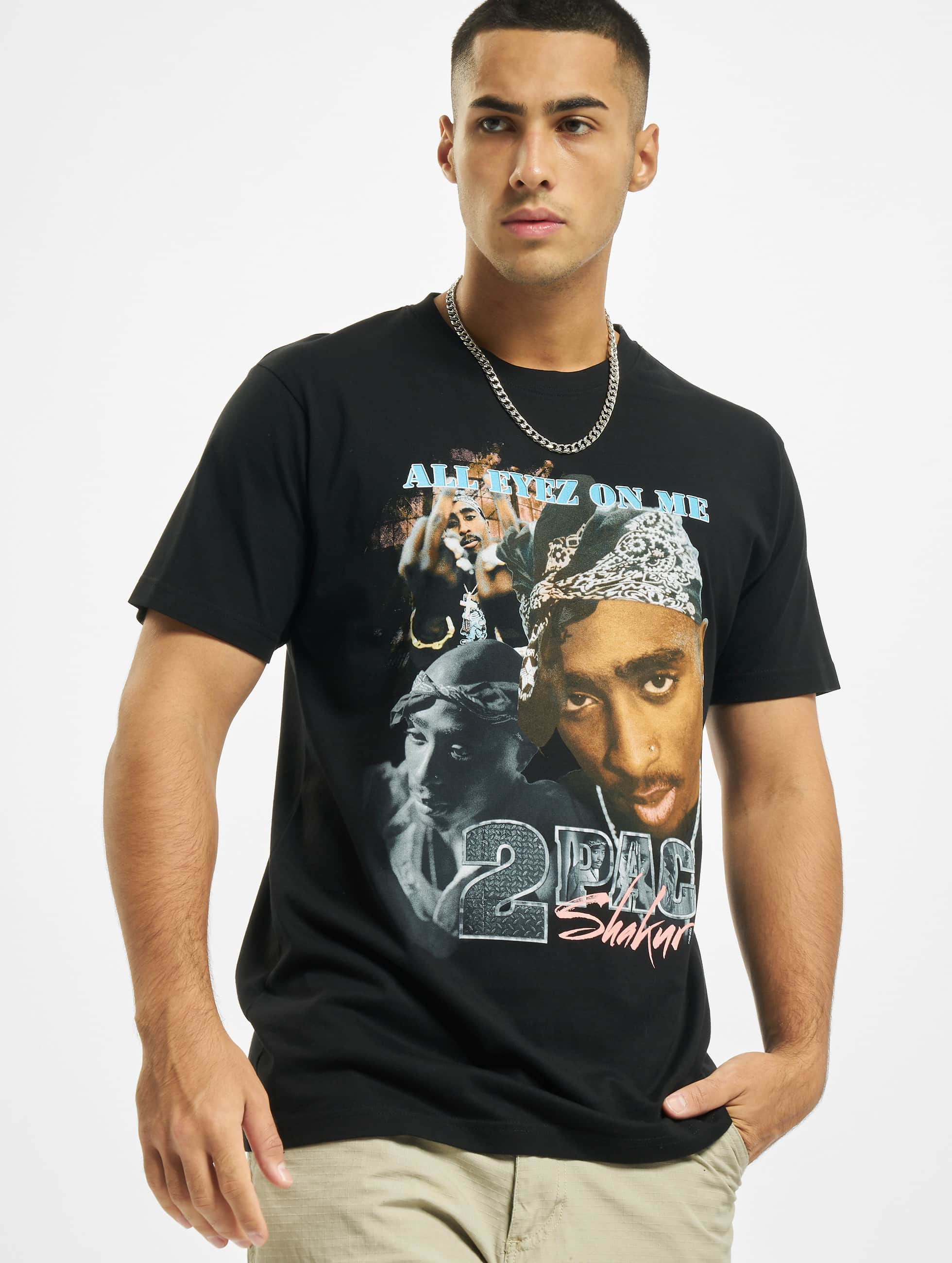 Betekenisvol plak ontrouw Mister Tee bovenstuk / t-shirt Tupac Retro in zwart 435920