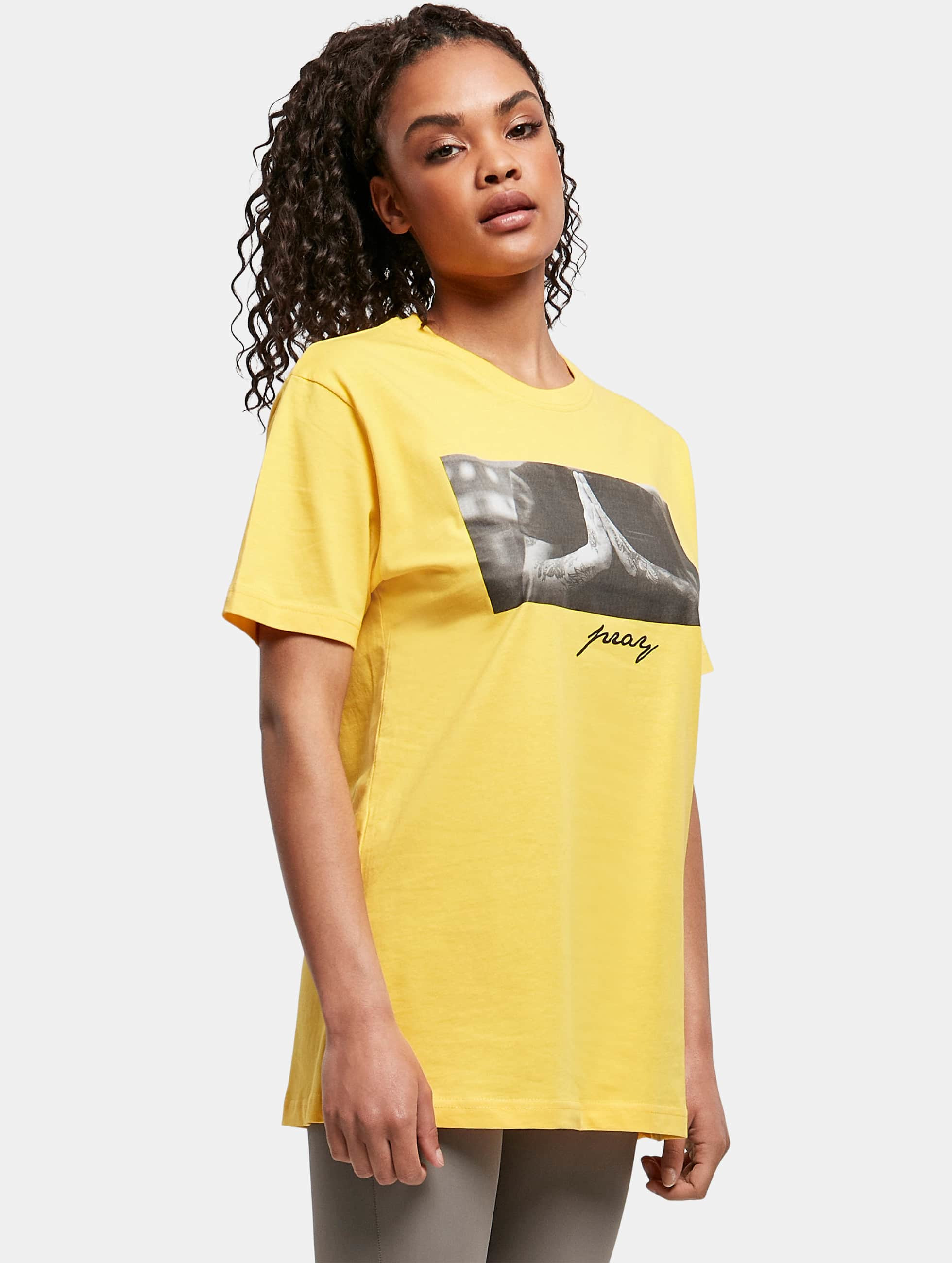 Mister Tee / T-shirts Ladies i gul 923064