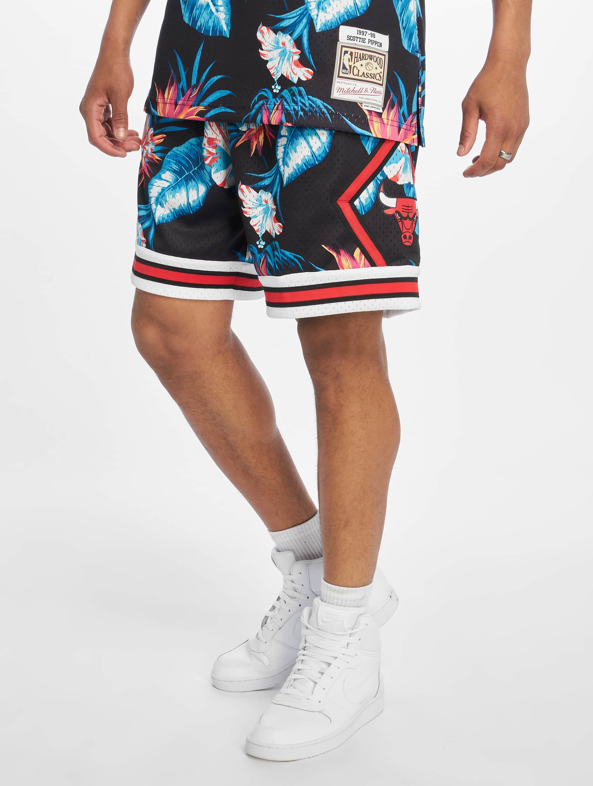 mitchell and ness floral shorts