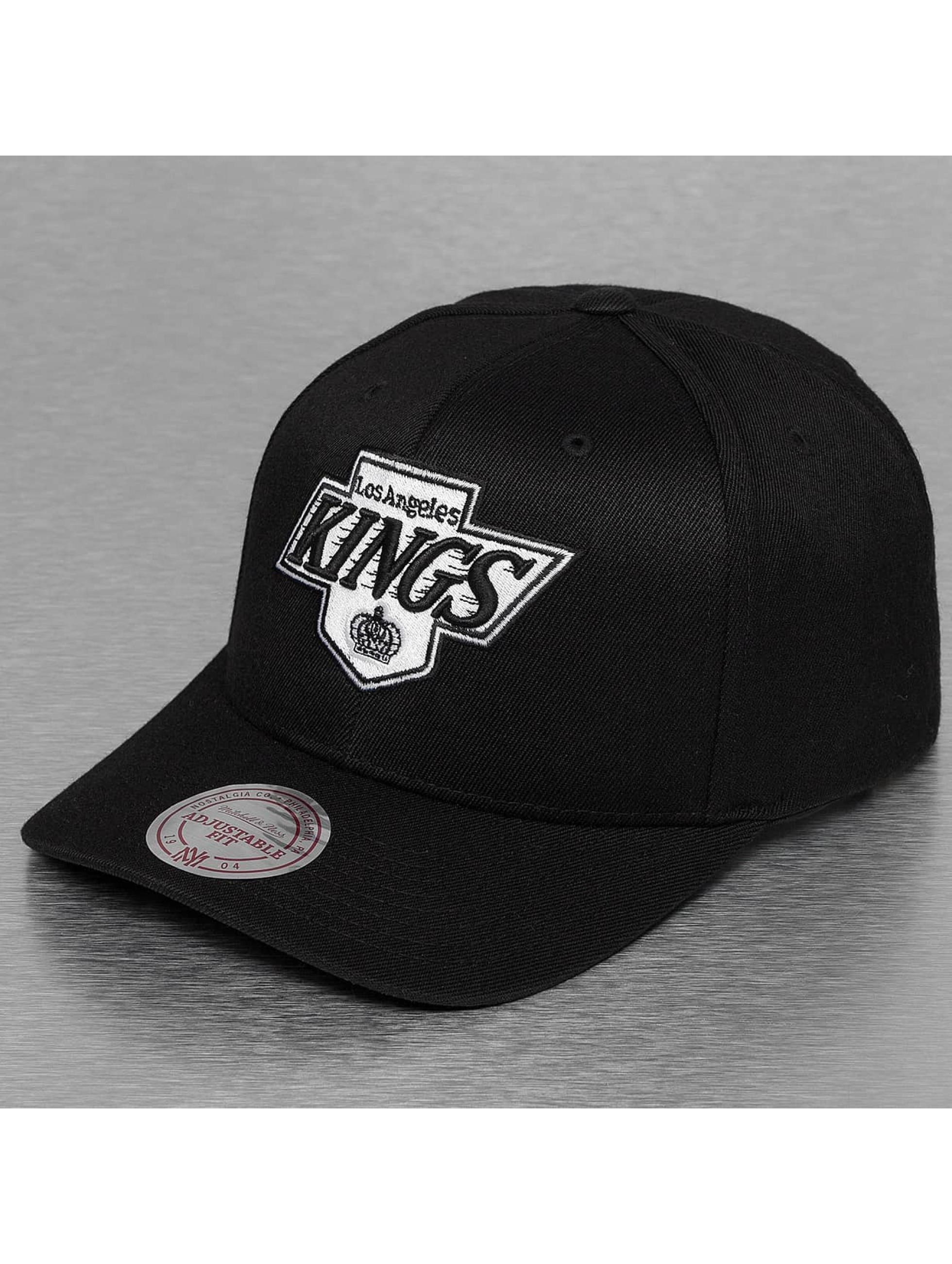 Mitchell & Ness Casquette / Snapback Black& White Logo 110 LA Kings en noir