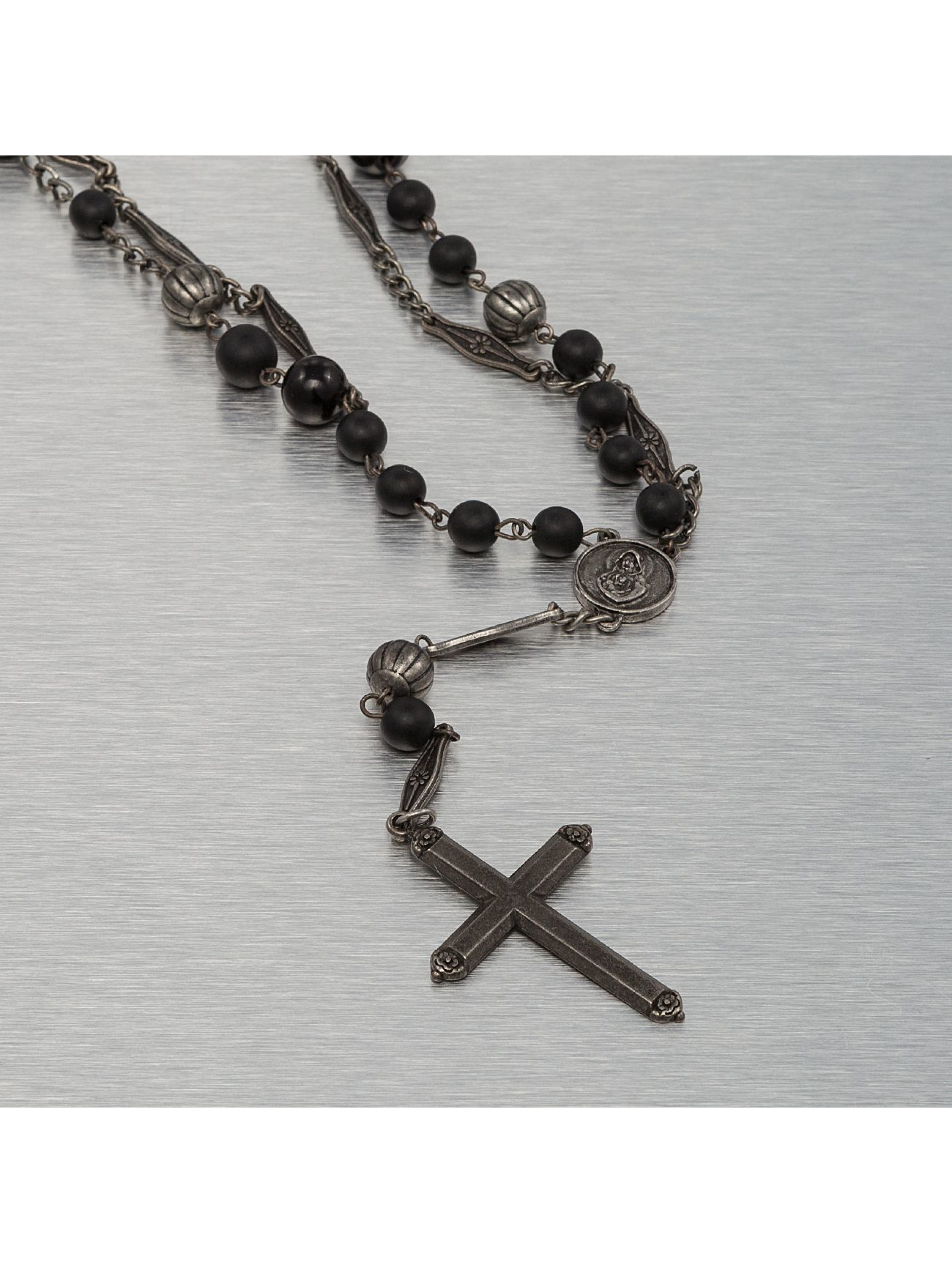 Kette Fashion Rosary in schwarz