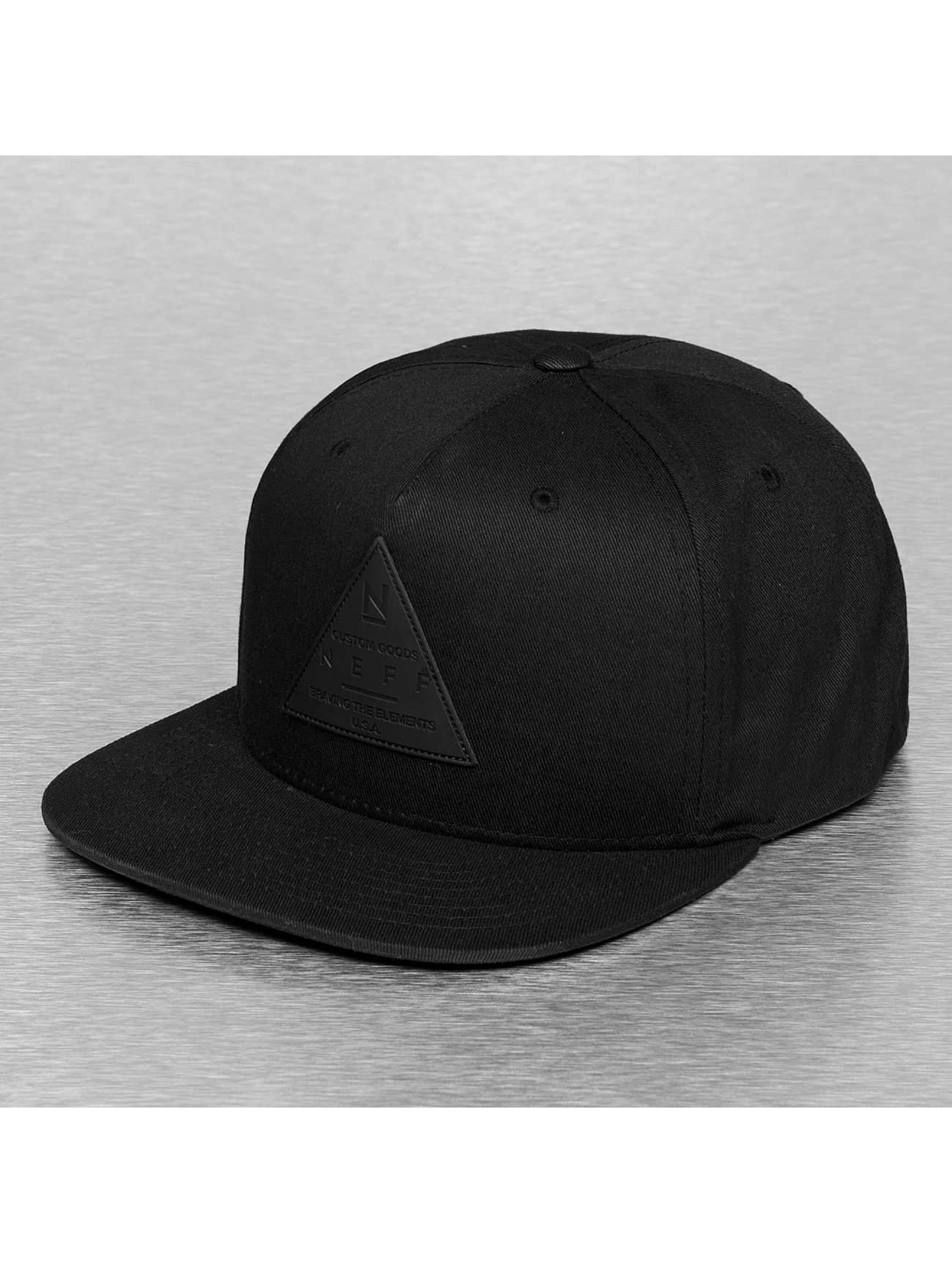 Snapback Cap X in schwarz