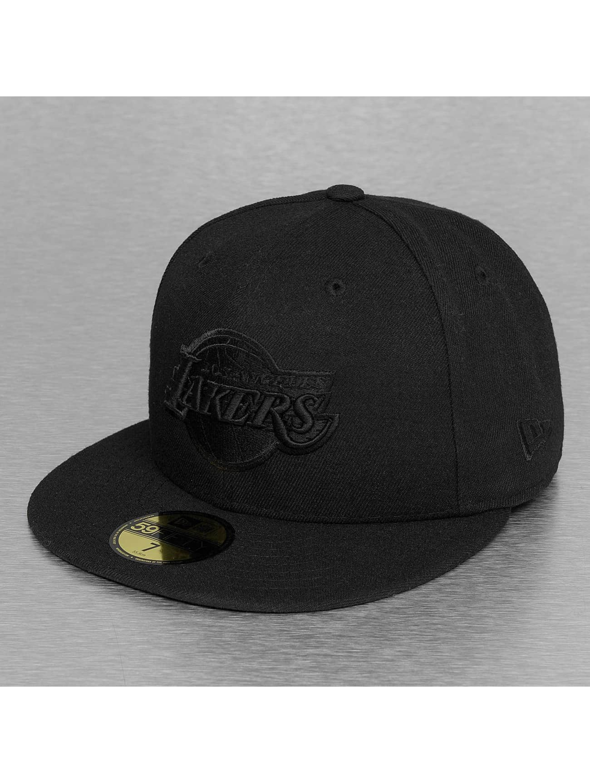 New Era Cap / Fitted Cap NBA Black On Black LA Lakers 59Fifty in zwart
