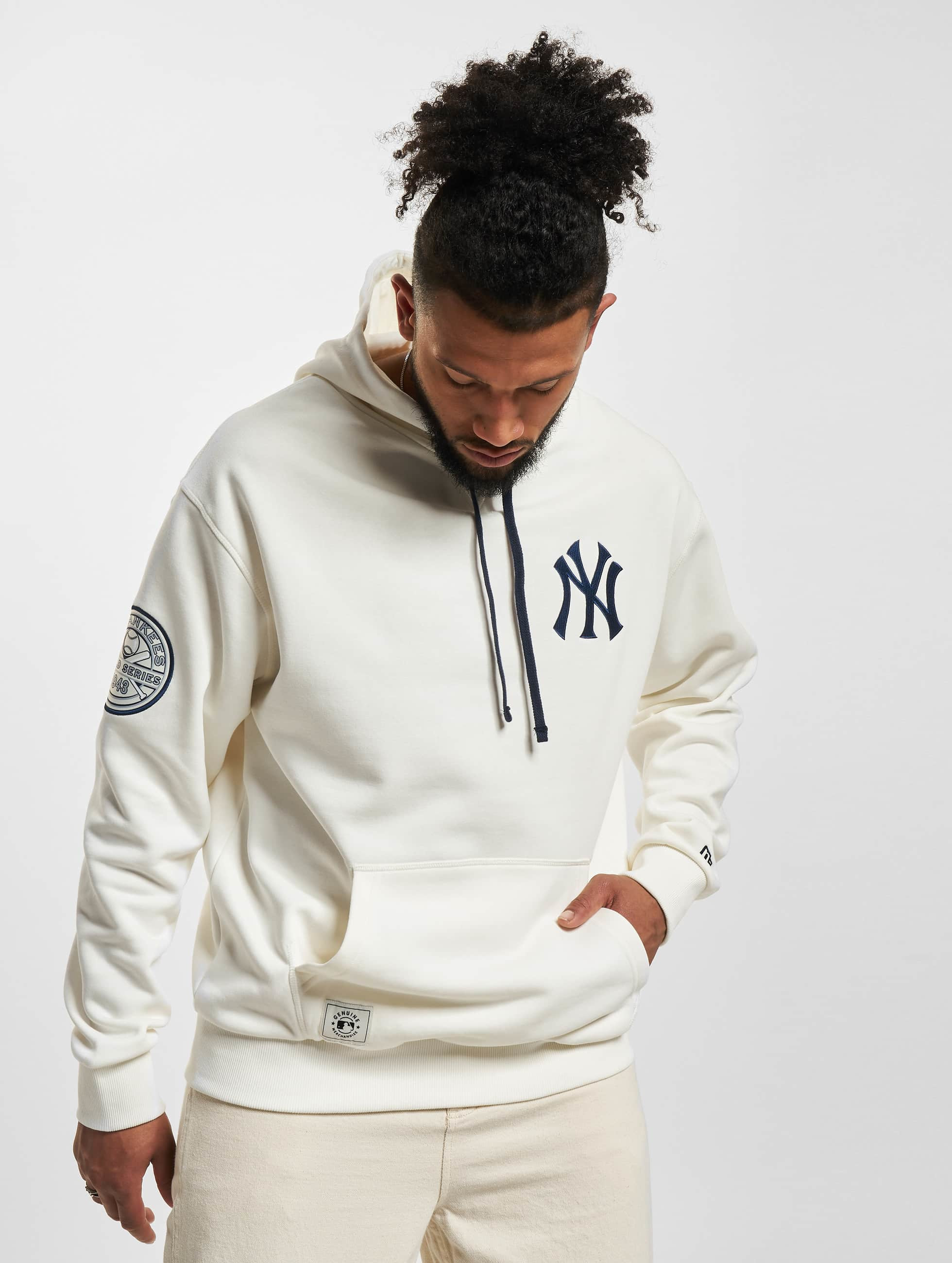 MLB  Áo hoodie tay dài phối mũ trùm New York Yankees