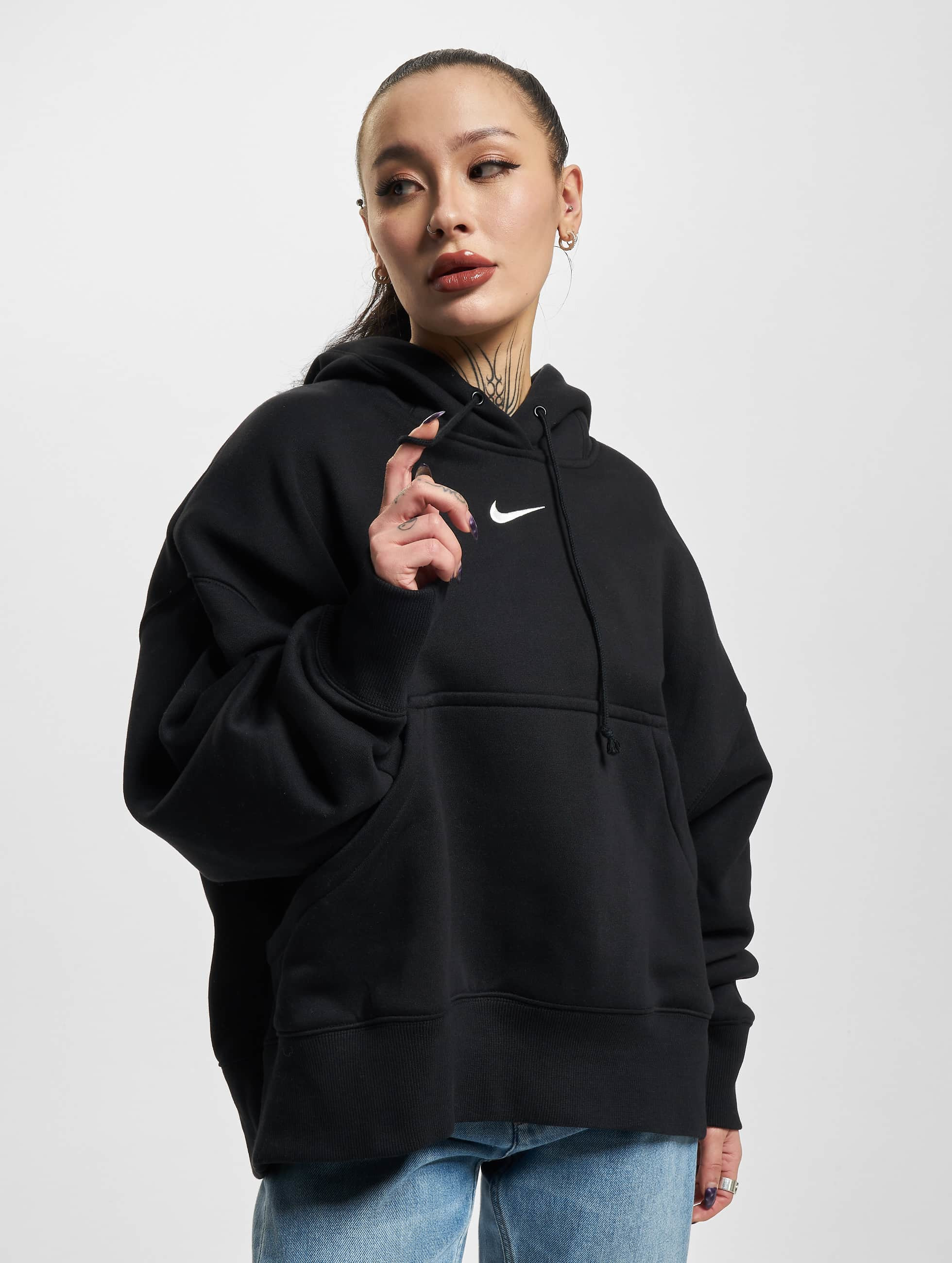 Nike Overwear Hoodie Nsw Phnx Flc Oos In Black 970311