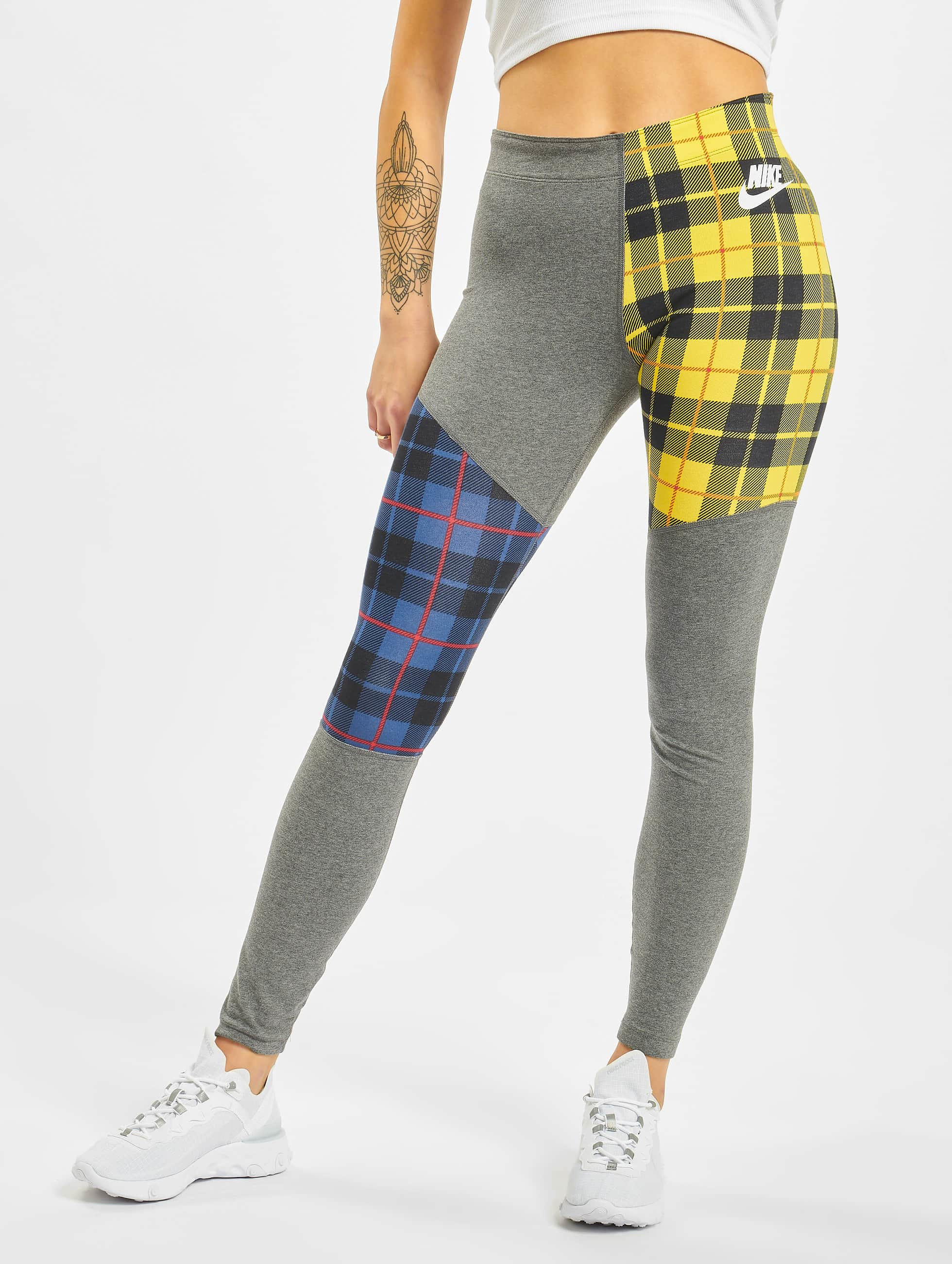 plaid nike leggings