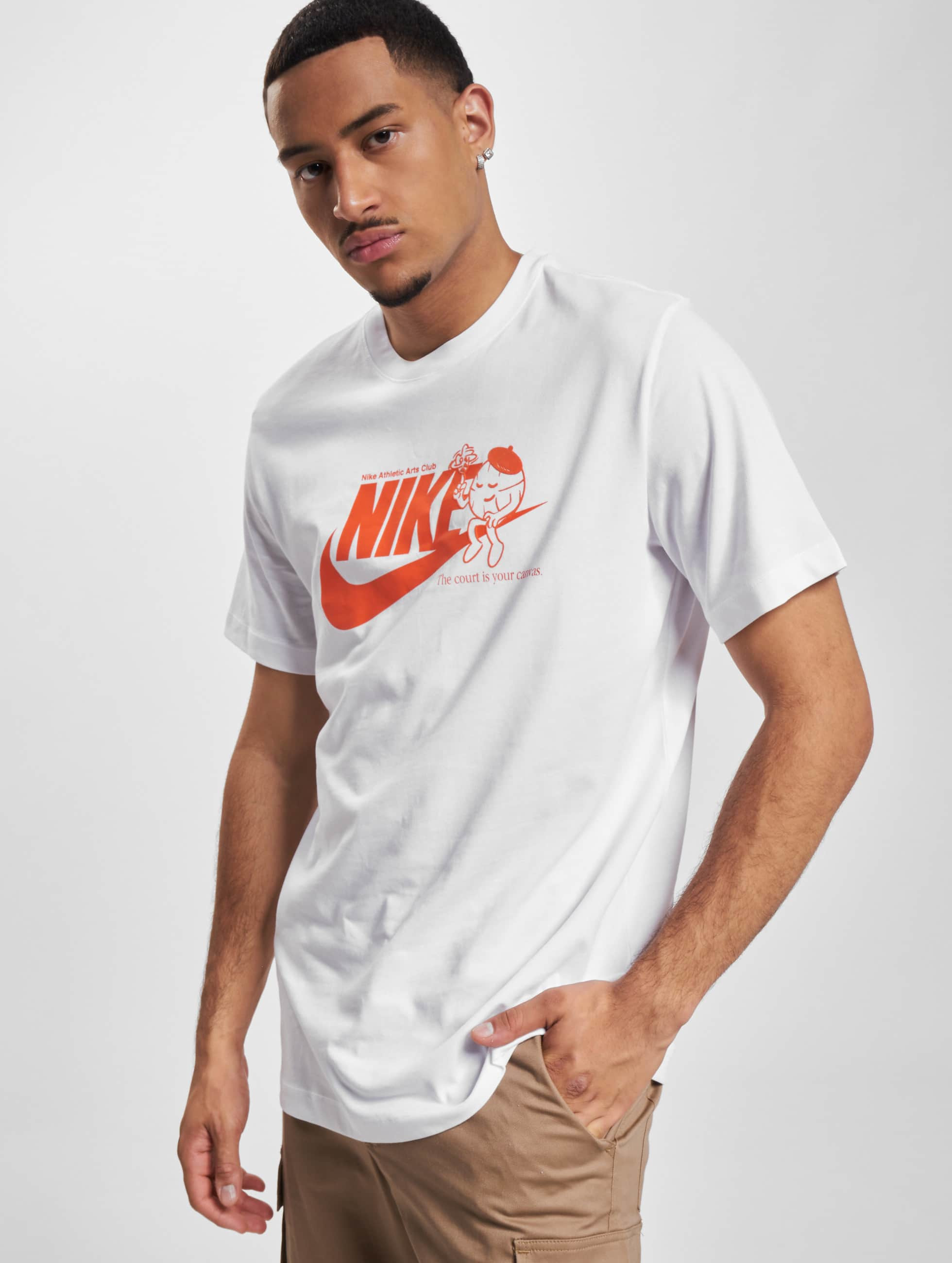 evenwicht het kan herfst Nike bovenstuk / t-shirt Art Is Sport in wit 1009004