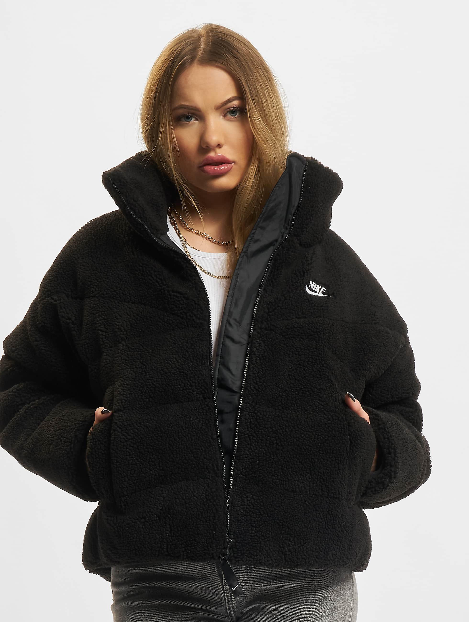 Gronden domesticeren voor de hand liggend Nike jas / winterjas TF City Sherpa in zwart 862122