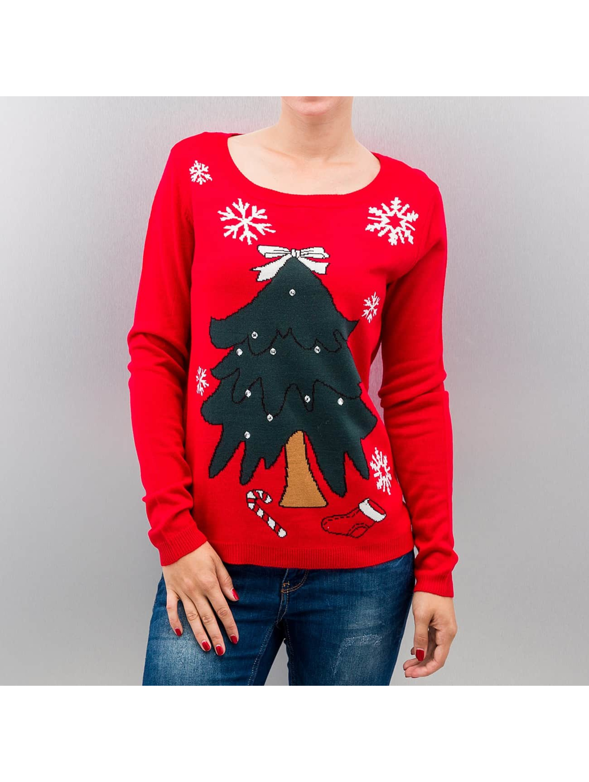 Pullover onlXMas in rot