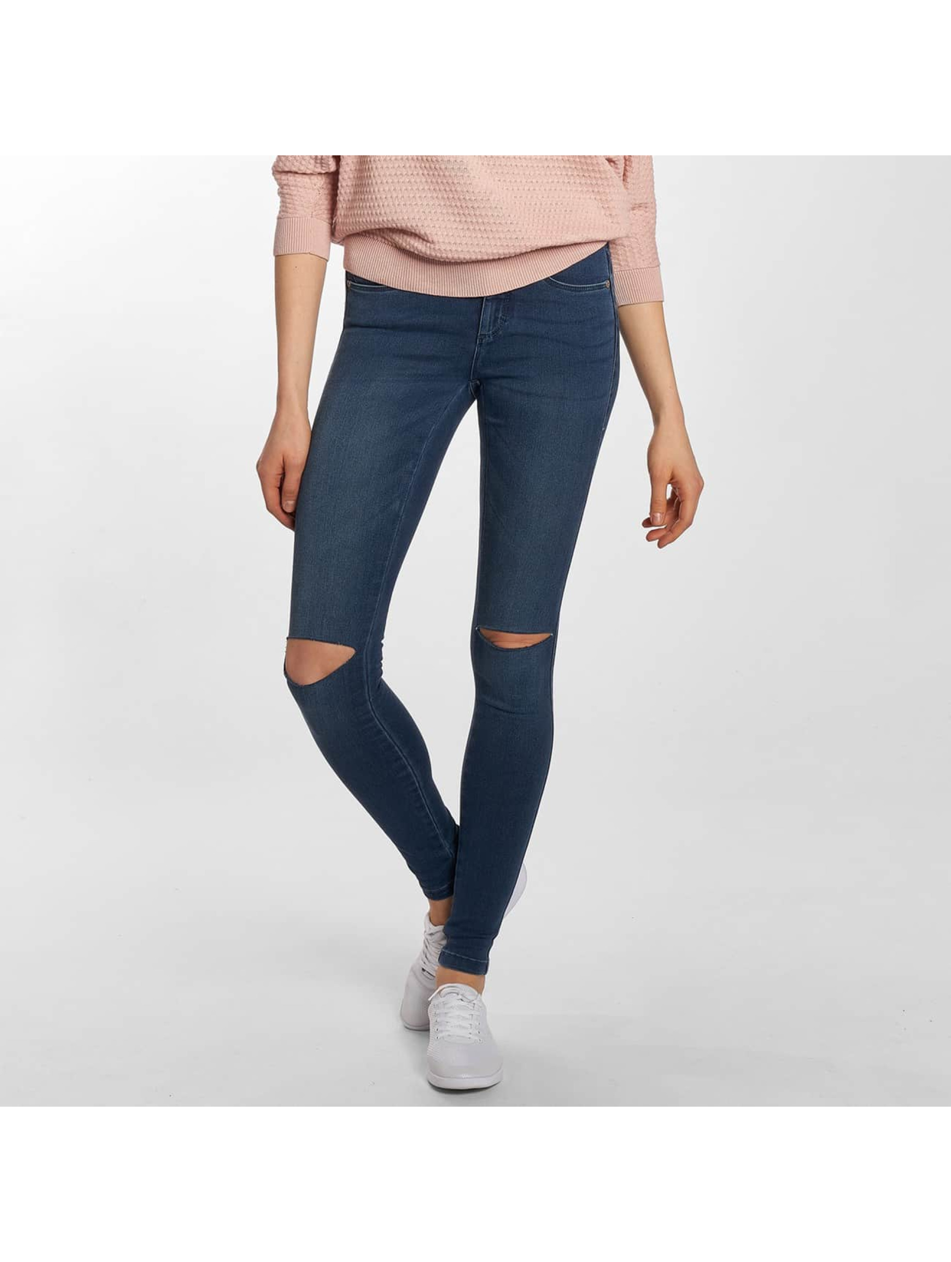 Skinny Jeans onlRoyal Regular Knee Cut in blau