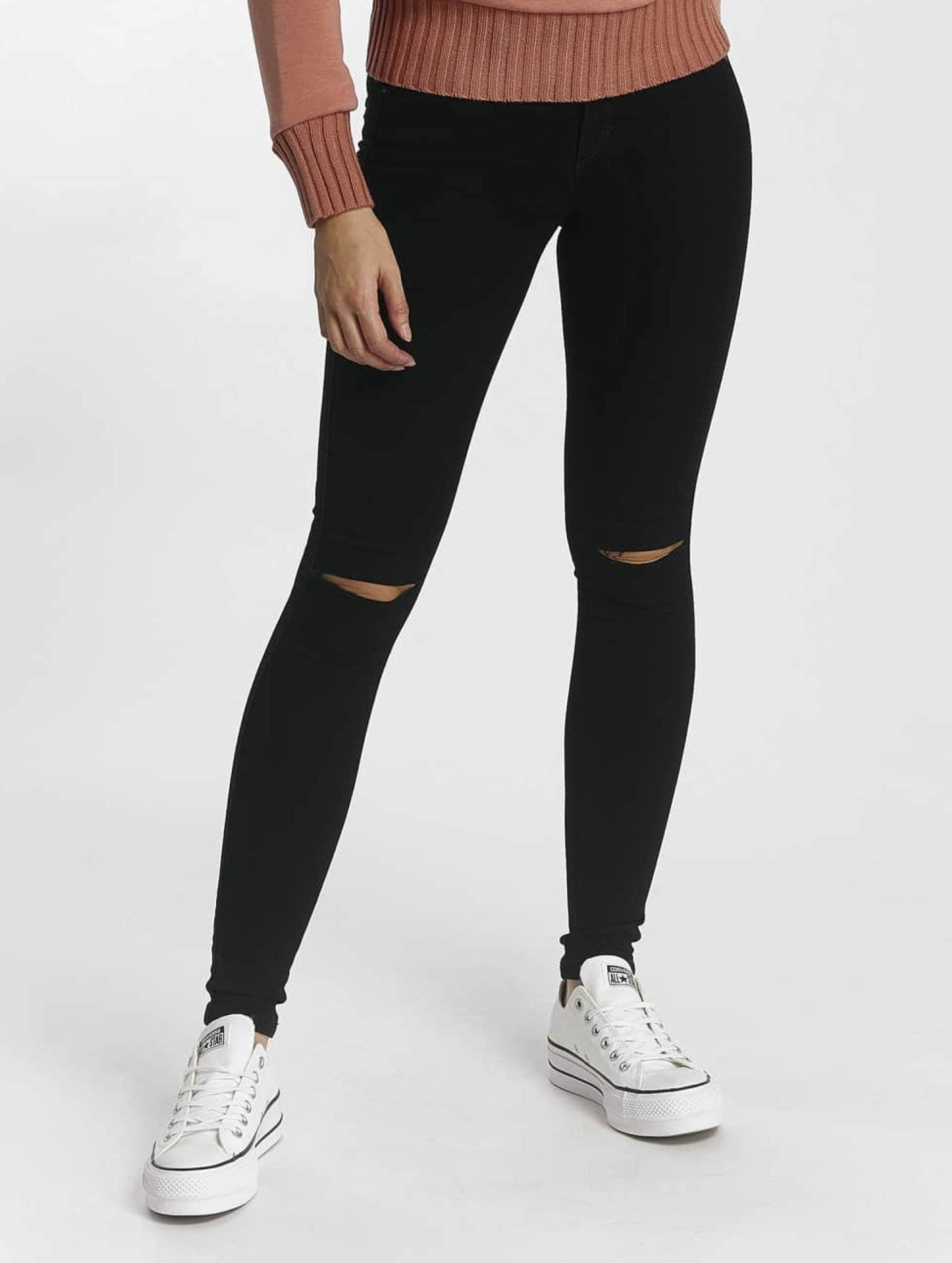 Only Jeans / Skinny jeans Royal Regular Kneecut in zwart