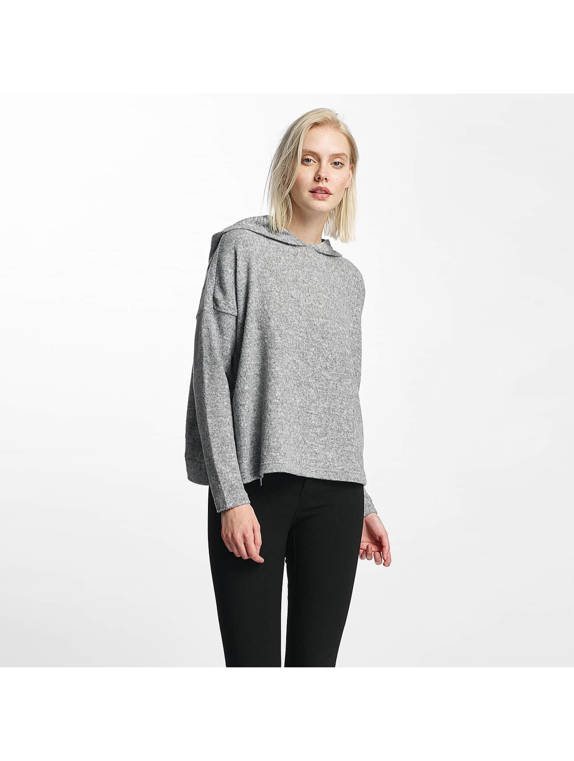 Only onlIda Knit gris Sweat capuche femme